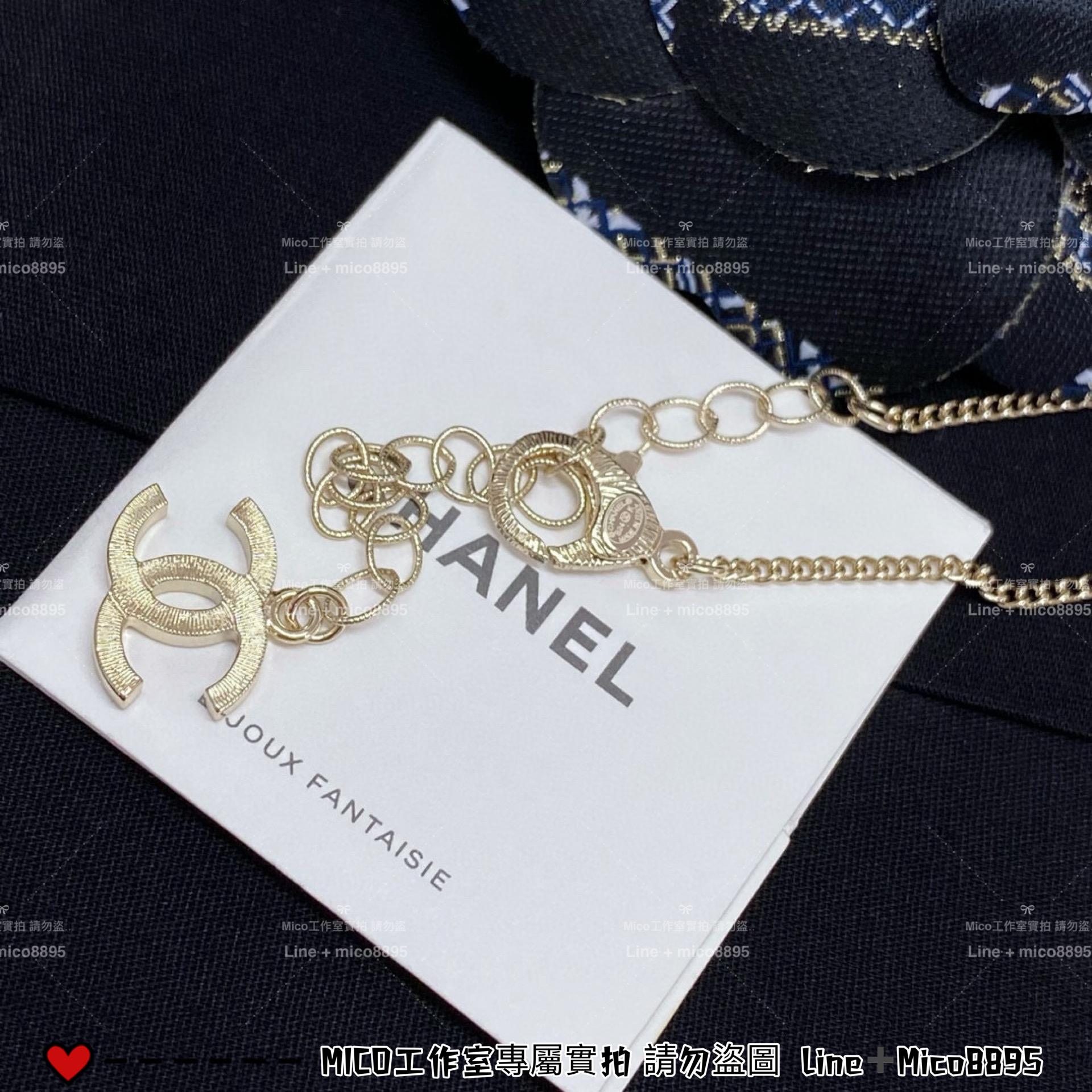 CHANEL 24K 蝴蝶結系列 立體蝴蝶結雙C項鍊