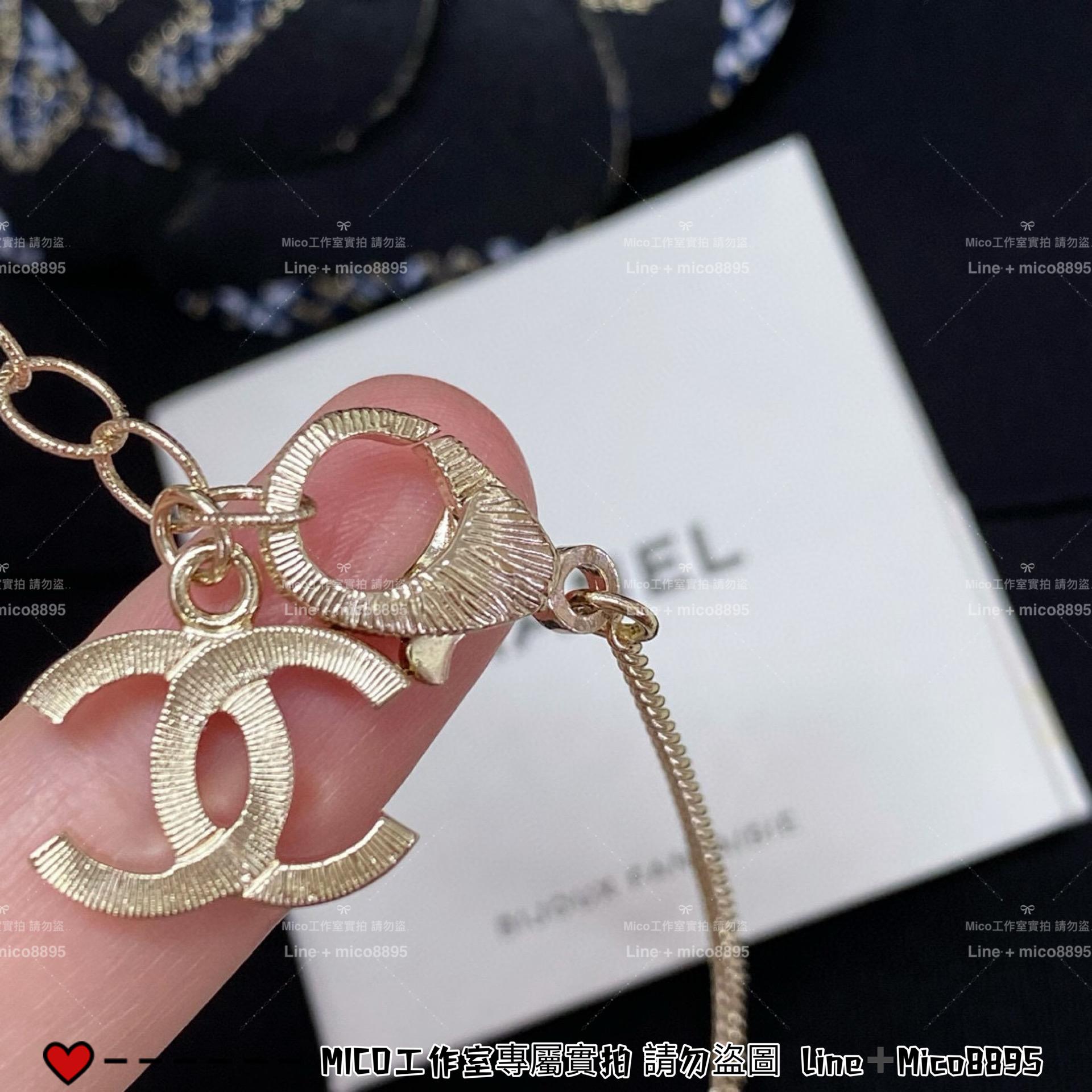 CHANEL 24K 蝴蝶結系列 立體蝴蝶結雙C項鍊