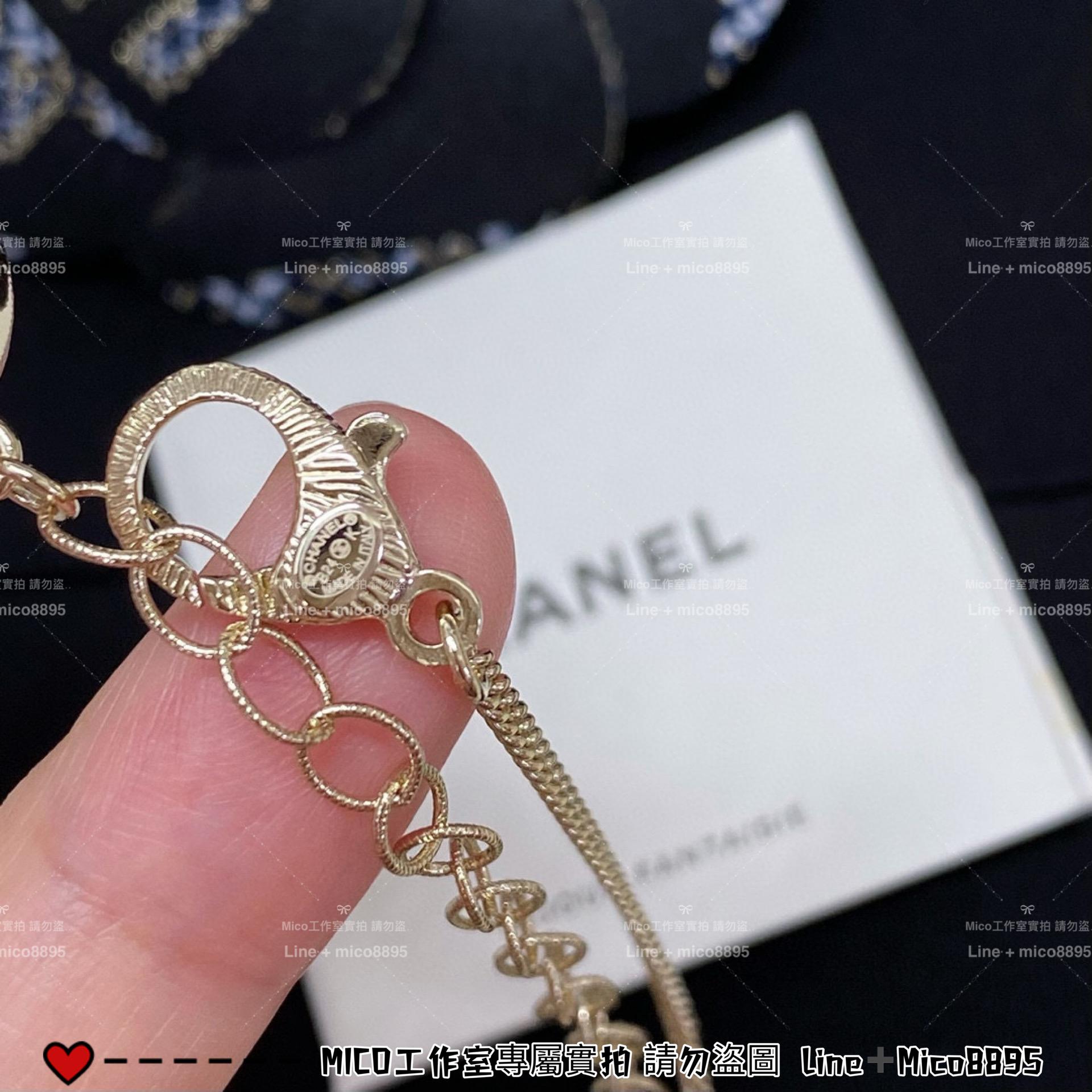 CHANEL 24K 蝴蝶結系列 立體蝴蝶結雙C項鍊