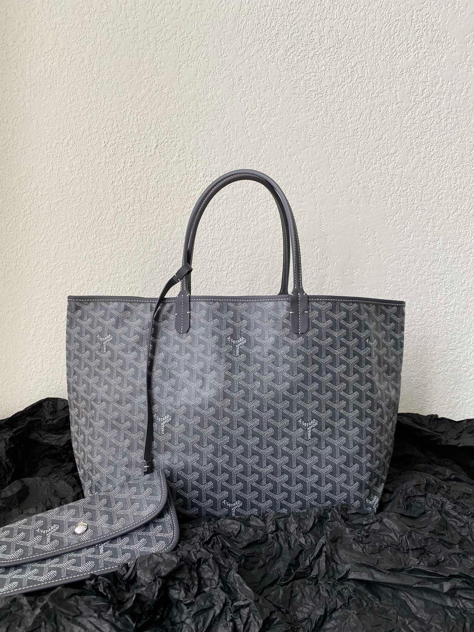 Goyard 經典款 （三色）中號 St. Louis PM防水帆布LOGO購物包 托特包 媽媽包 47cm