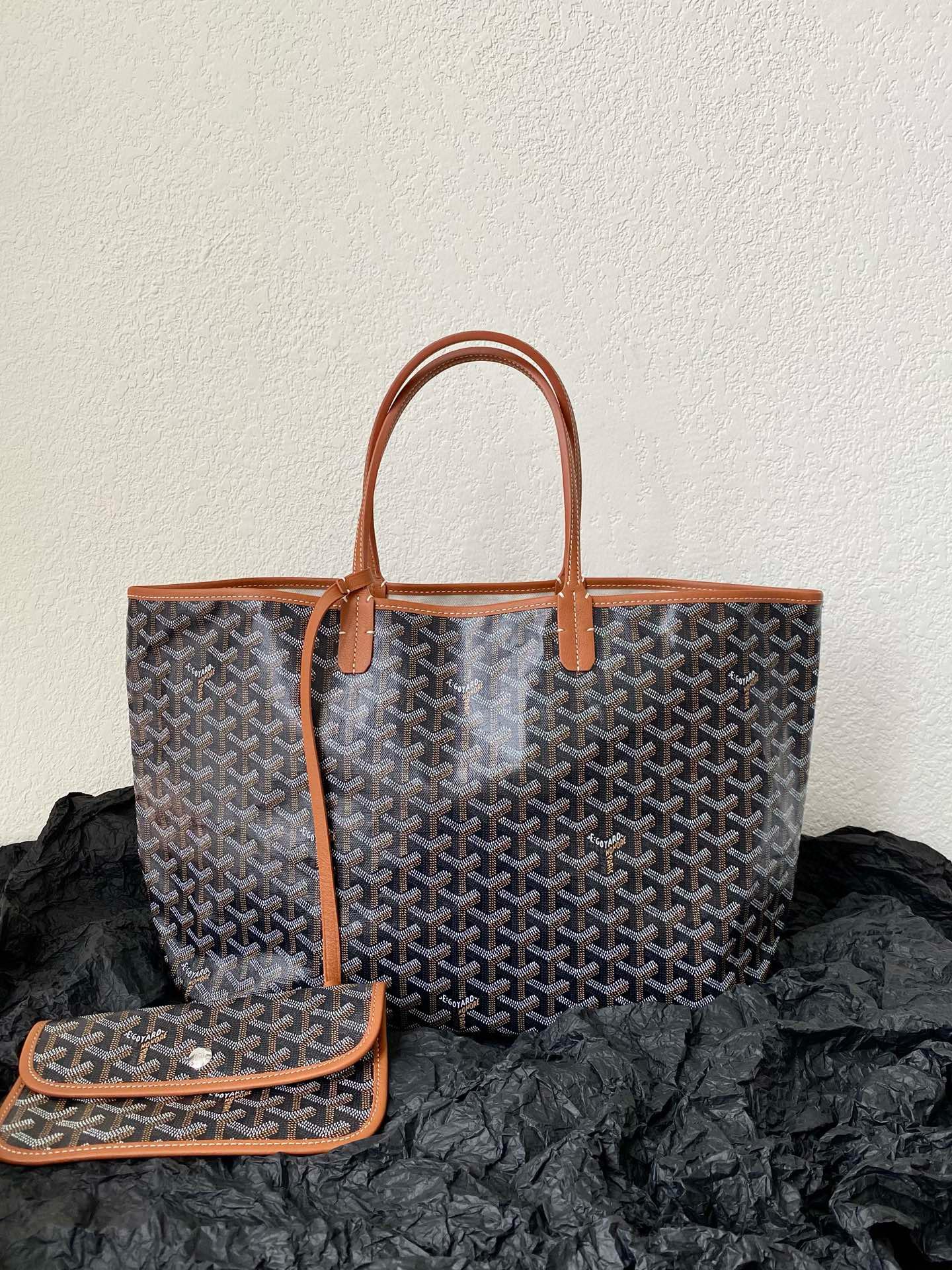 Goyard 經典款 （三色）中號 St. Louis PM防水帆布LOGO購物包 托特包 媽媽包 47cm