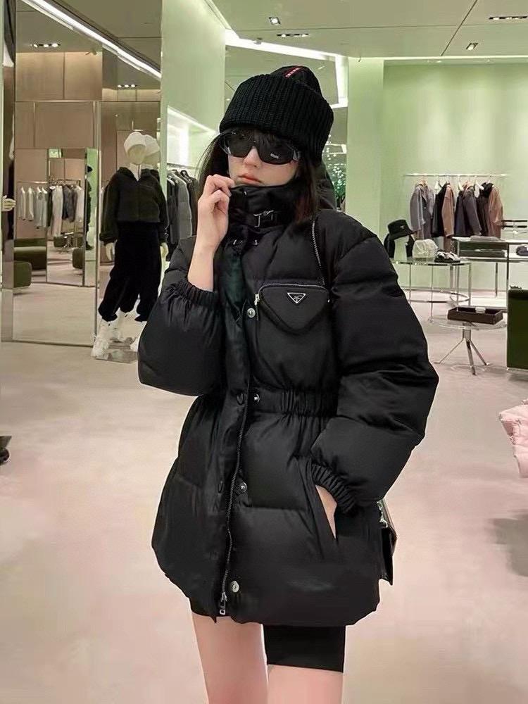 PRADA 胸包羽絨服 羽絨外套 長版羽絨外套 全套包裝/三標齊全