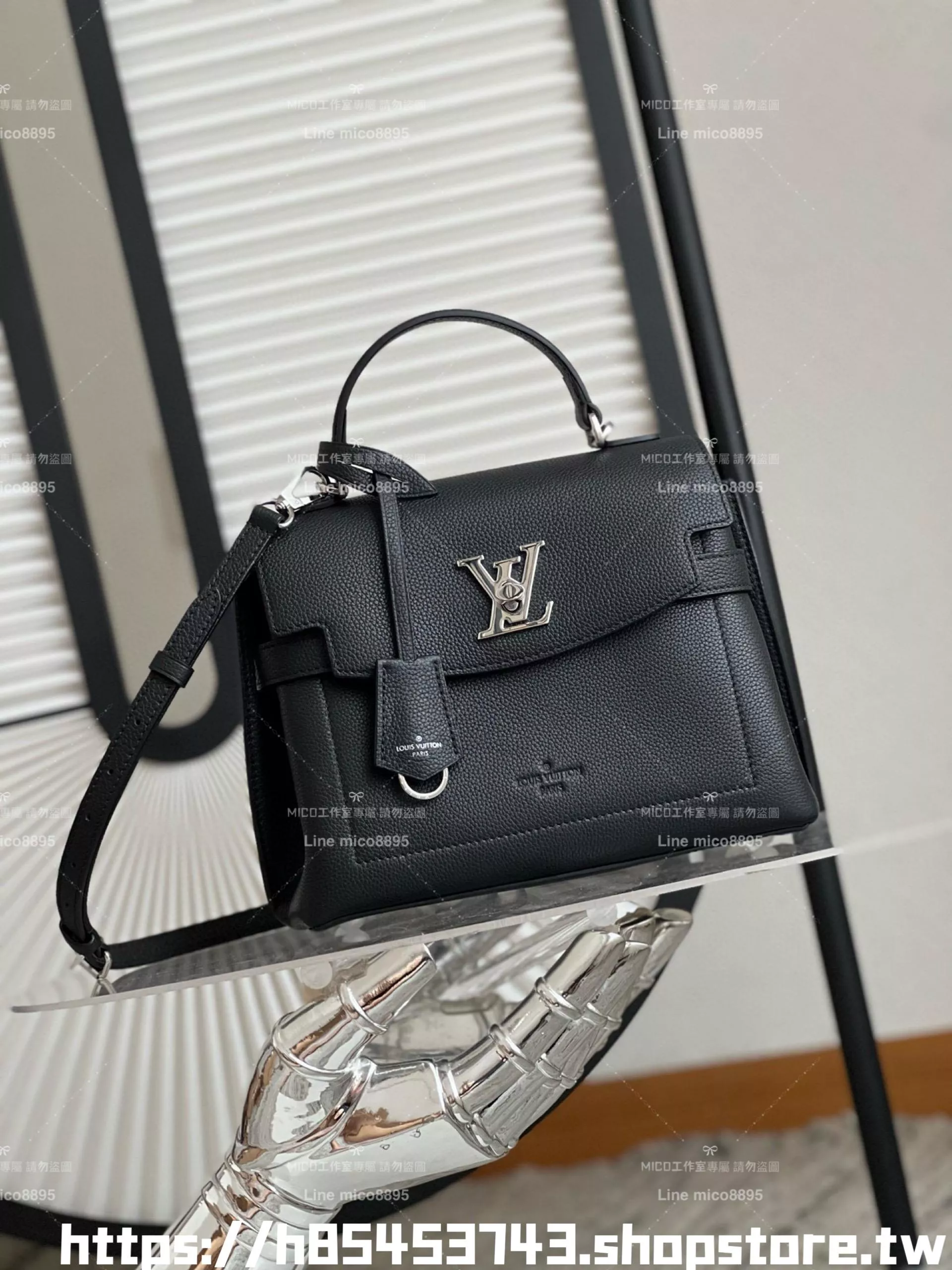 LV LOCKME EVER BB 手袋 M53937 黑色真皮牛皮革 20cm