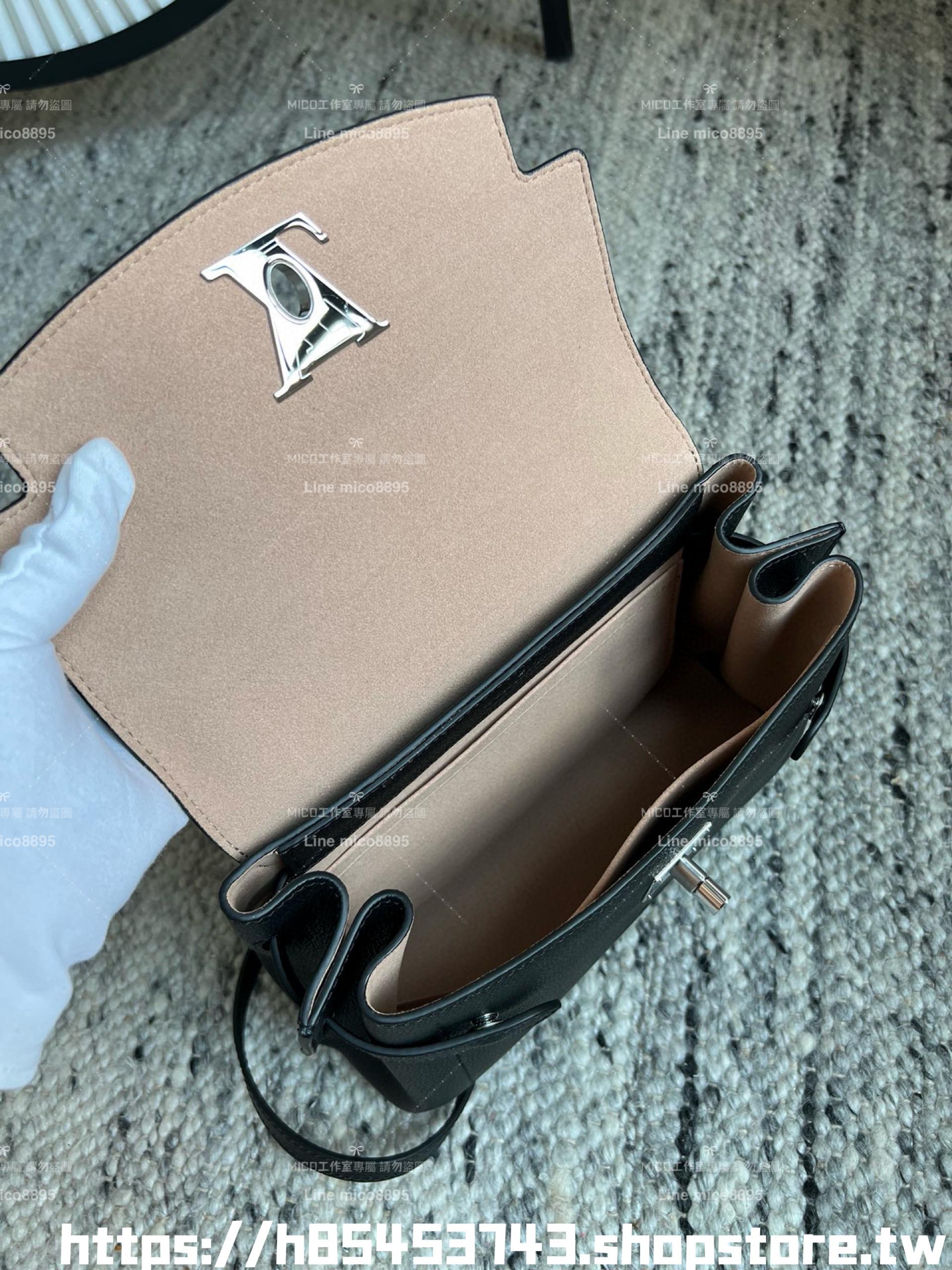 LV LOCKME EVER BB 手袋 M53937 黑色真皮牛皮革 20cm