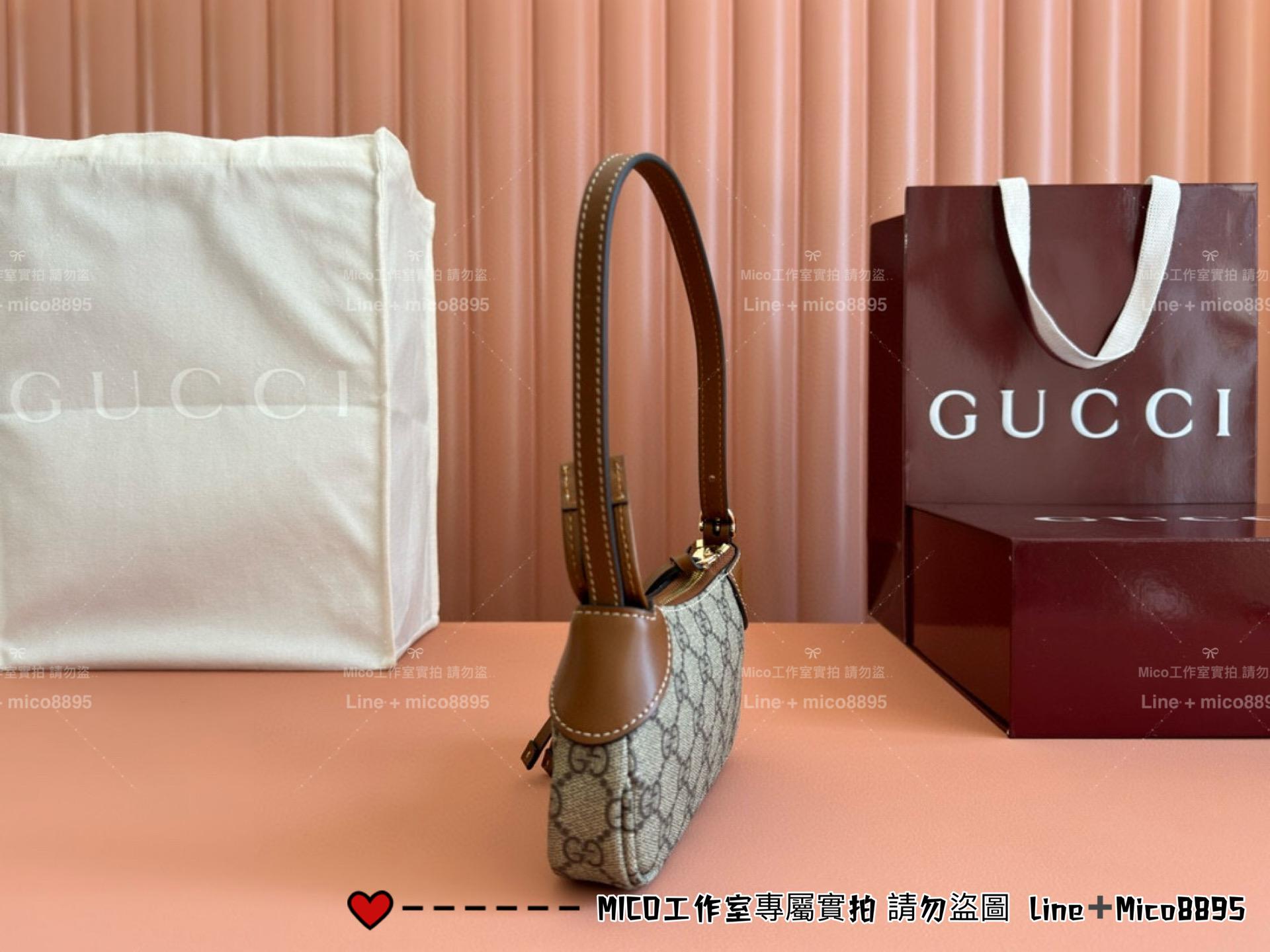 GUCCI Ophidia GG Emblem迷你肩背包 23cm