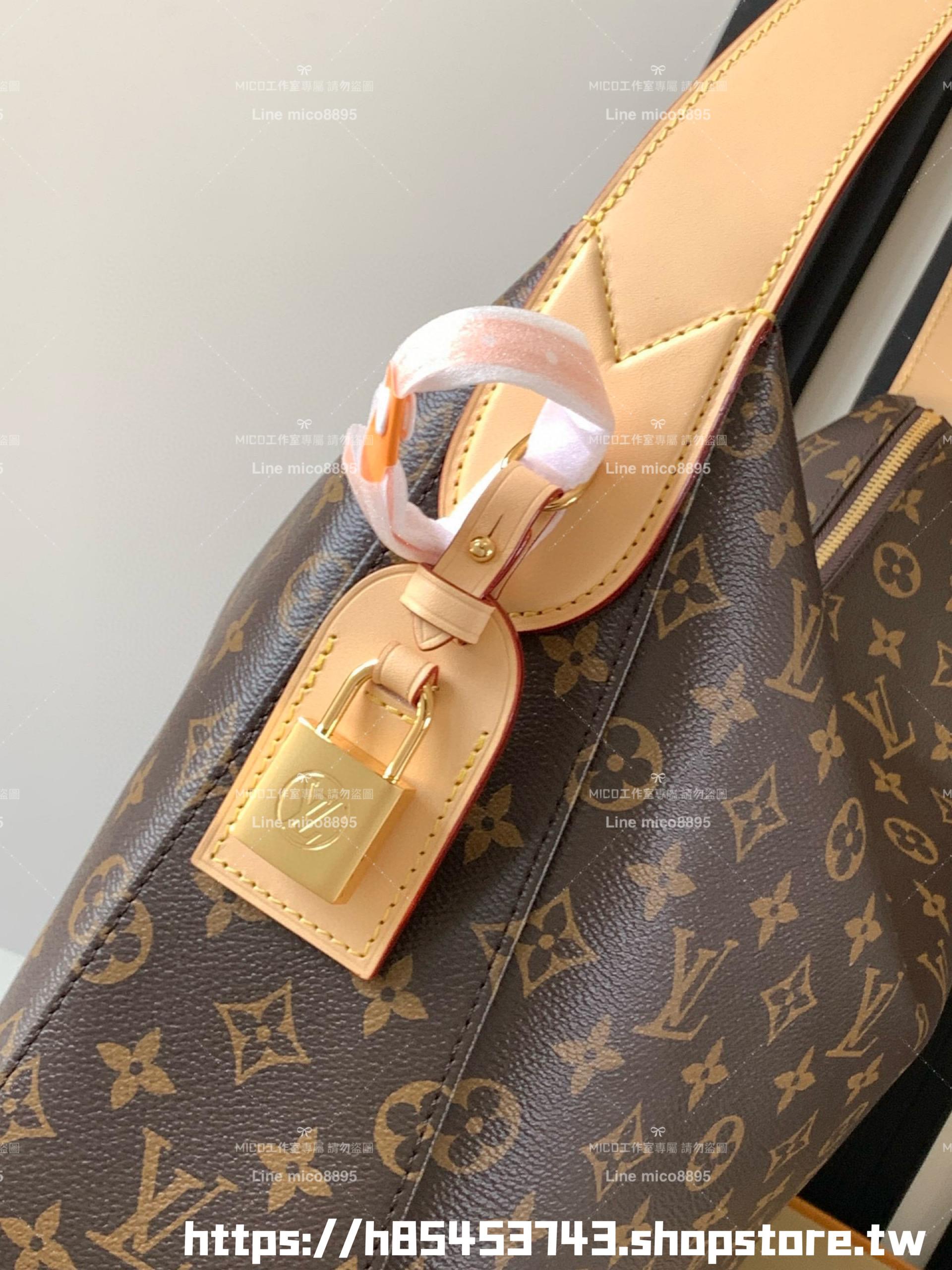 Lv Slouchy MM 新款老花鎖頭腋下包/肩背包 M12098