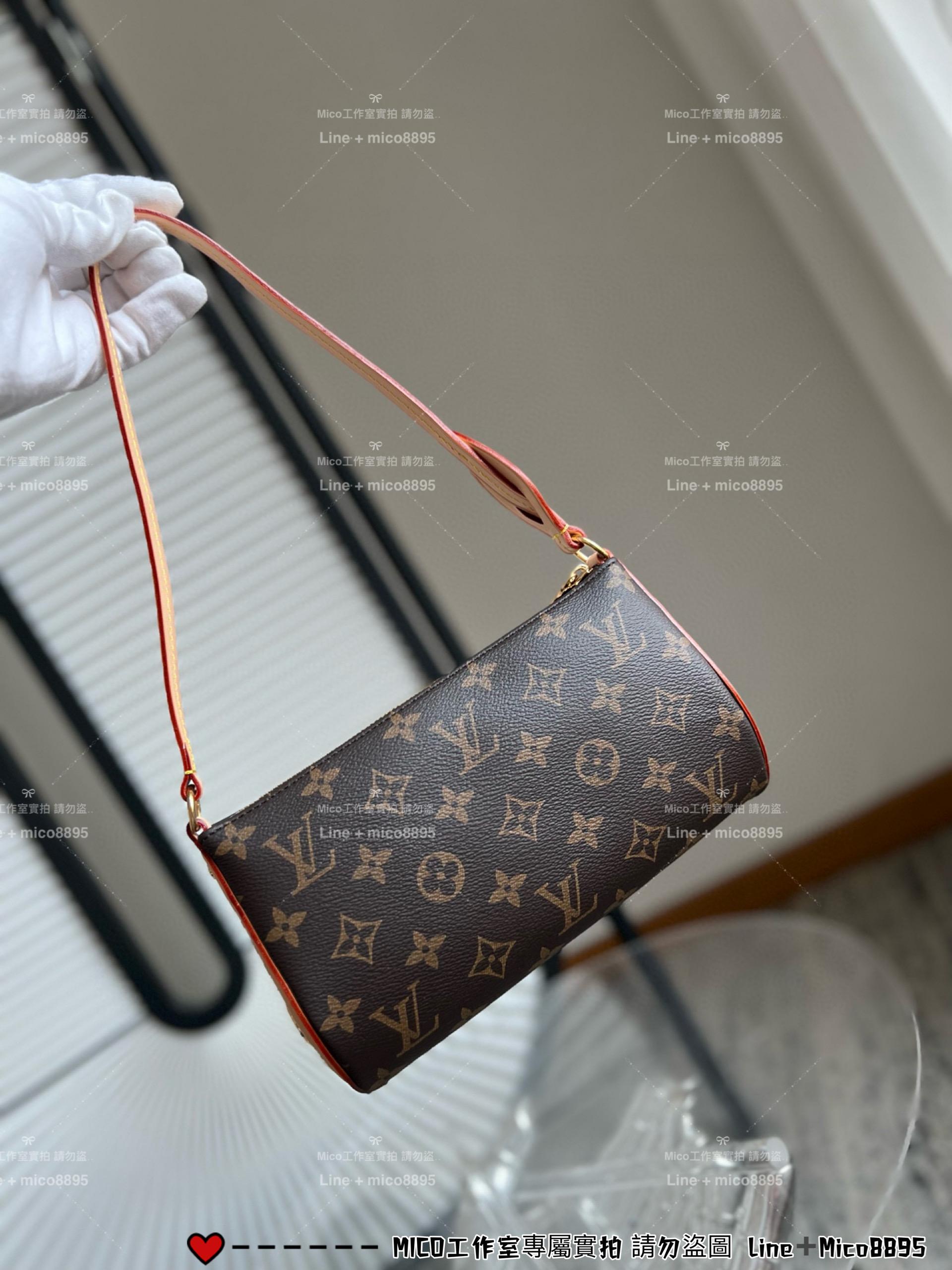 LV 新款 鎖頭 POCHETTE TIRETTE 手袋 M47123 麻將包 22cm