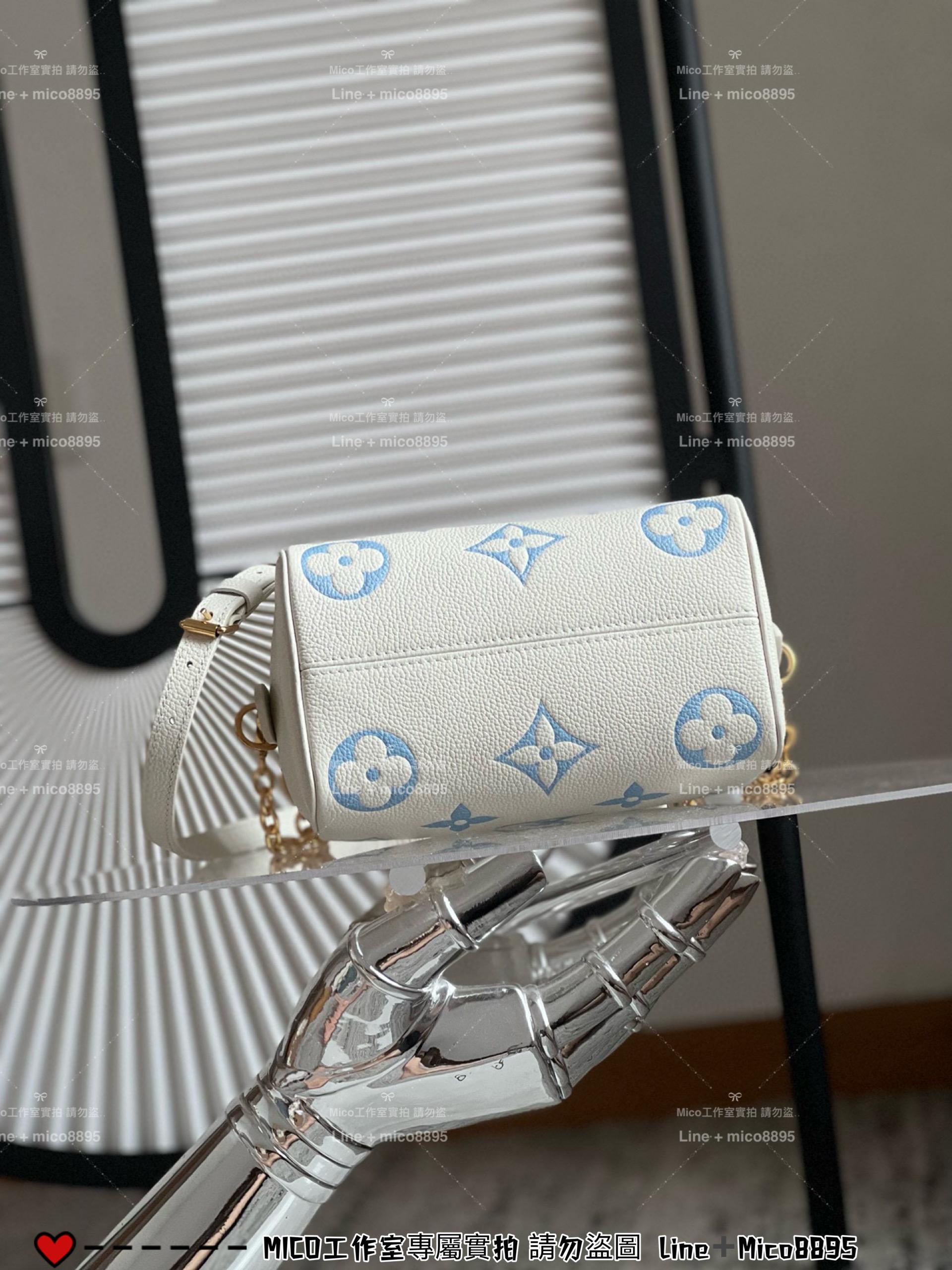 LV Speedy Bandoulière 20 雙色Monogram Empreinte 皮革 20 手袋 M46883 絲印款