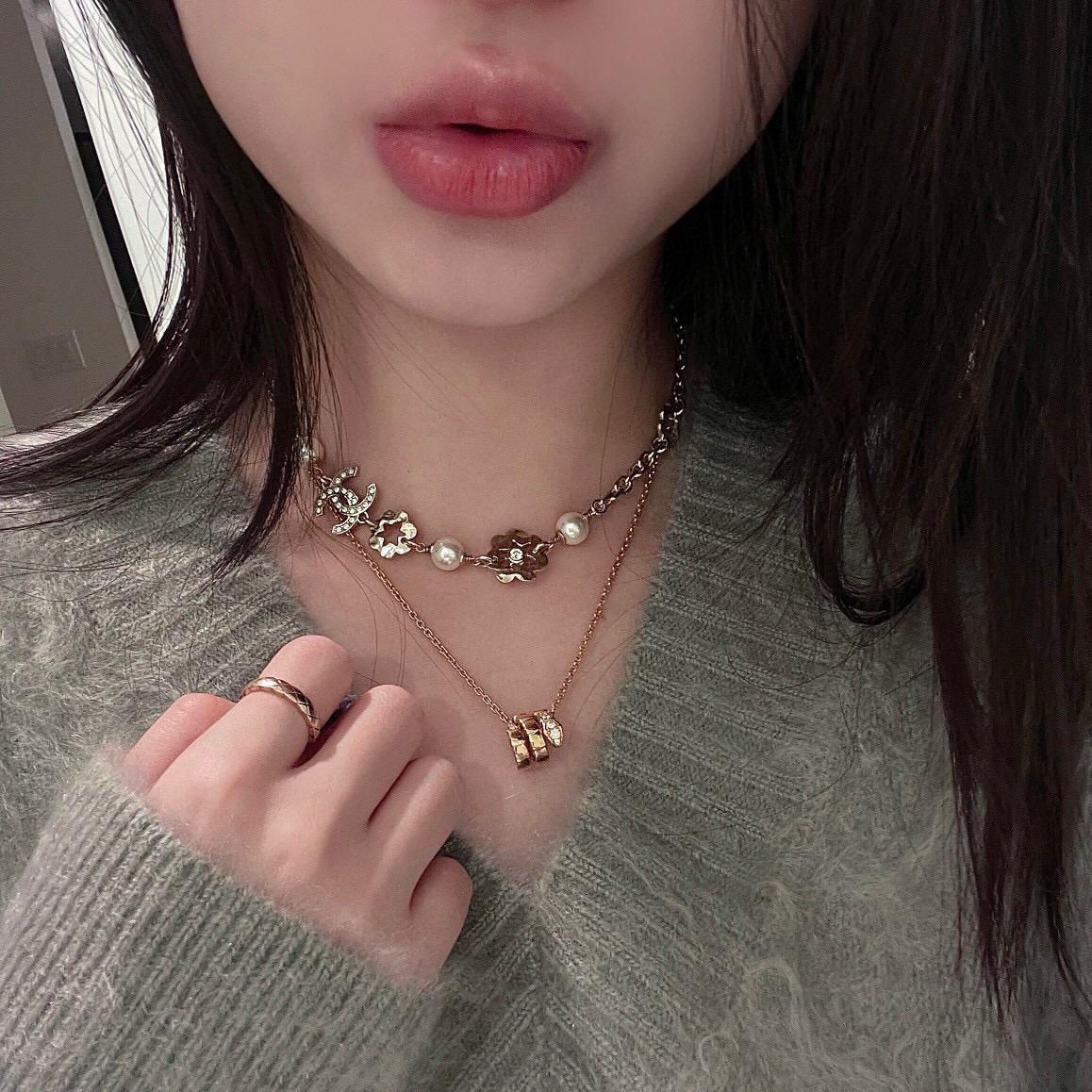 Chanel 25早春款 疊帶推薦 25C 水鑽珍珠多元素項鏈