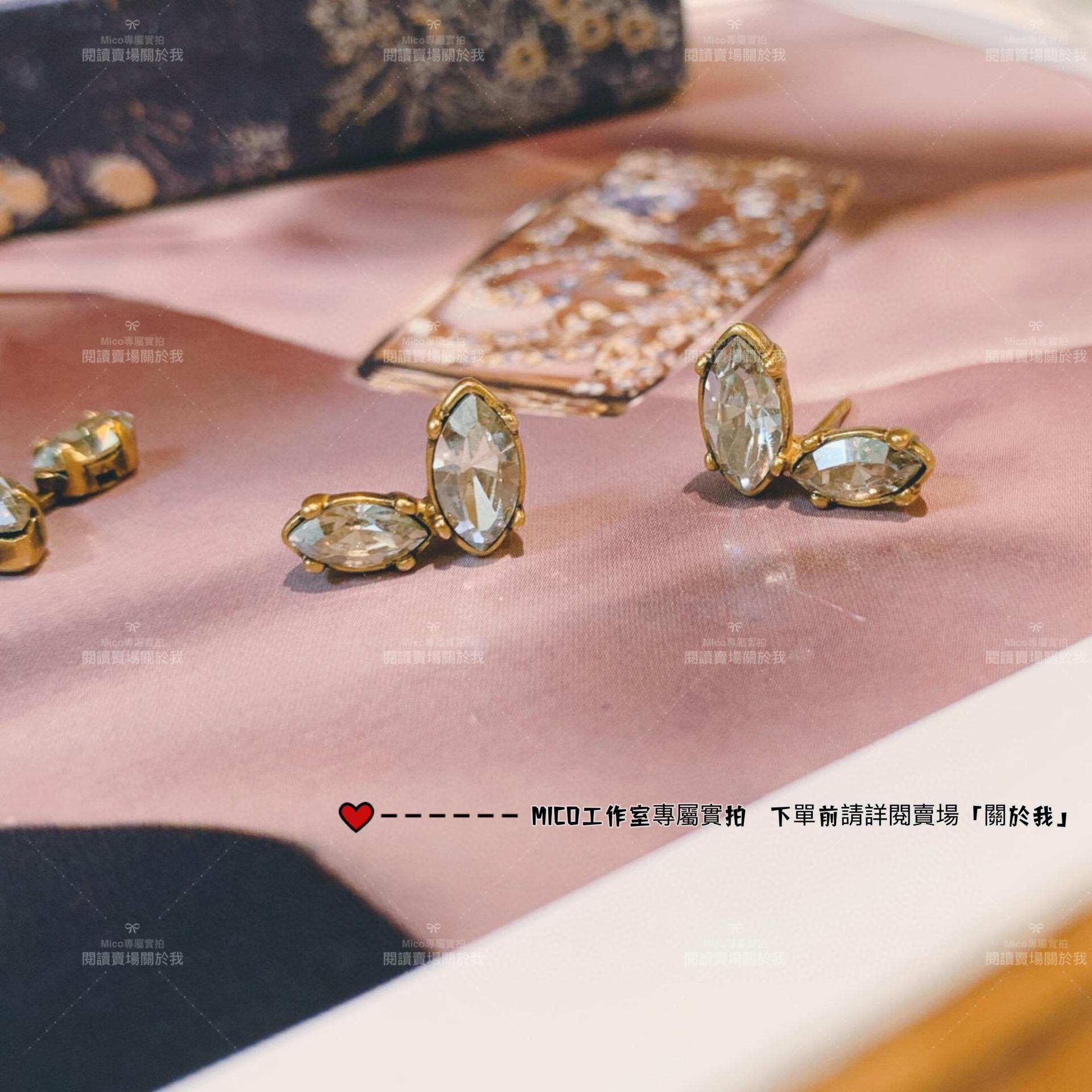 Dior 復古金色 J’Adior Laurier垂墜式耳環 麥穗耳環