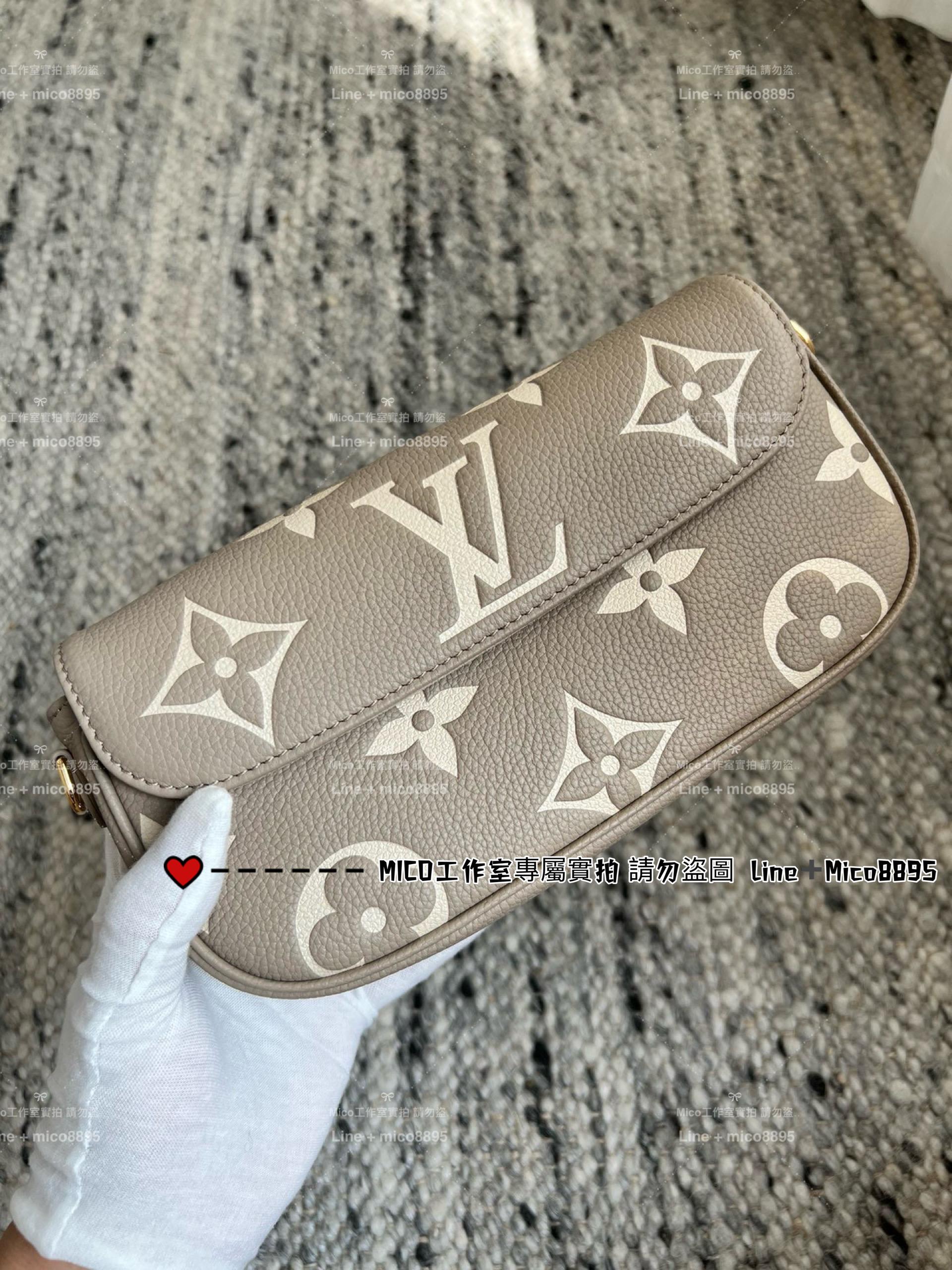 LV 絲印款/大象灰 Wallet On Chain Ivy手袋 M82211 可斜挎/肩背 23.5cm