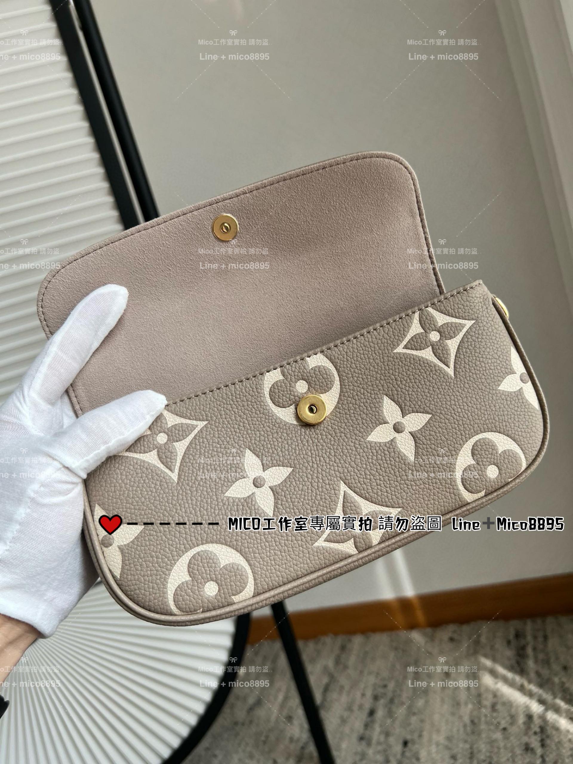 LV 絲印款/大象灰 Wallet On Chain Ivy手袋 M82211 可斜挎/肩背 23.5cm