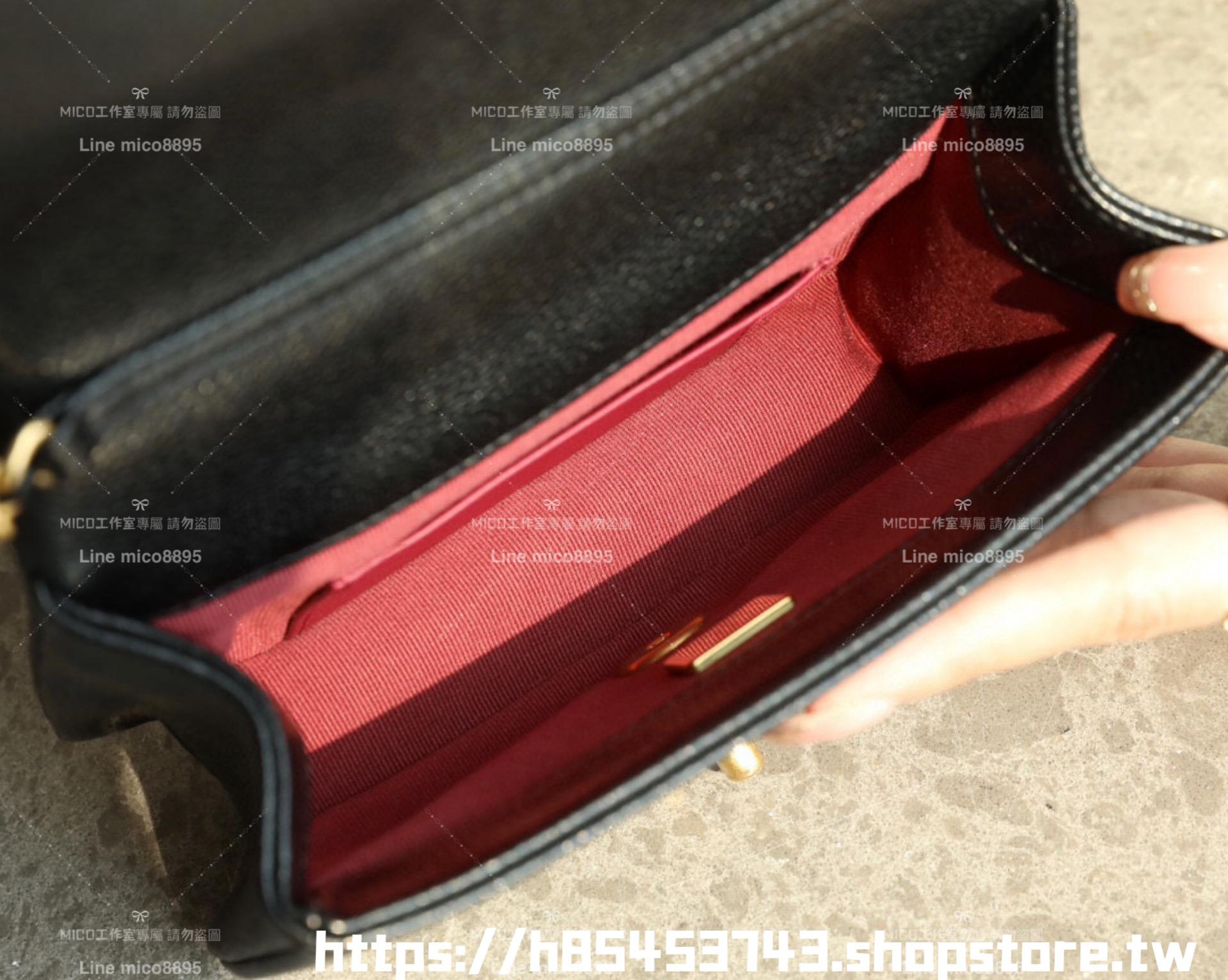CHANEL 小香 24k秋冬系列 復古魚子醬牛皮方胖子 小號 18cm