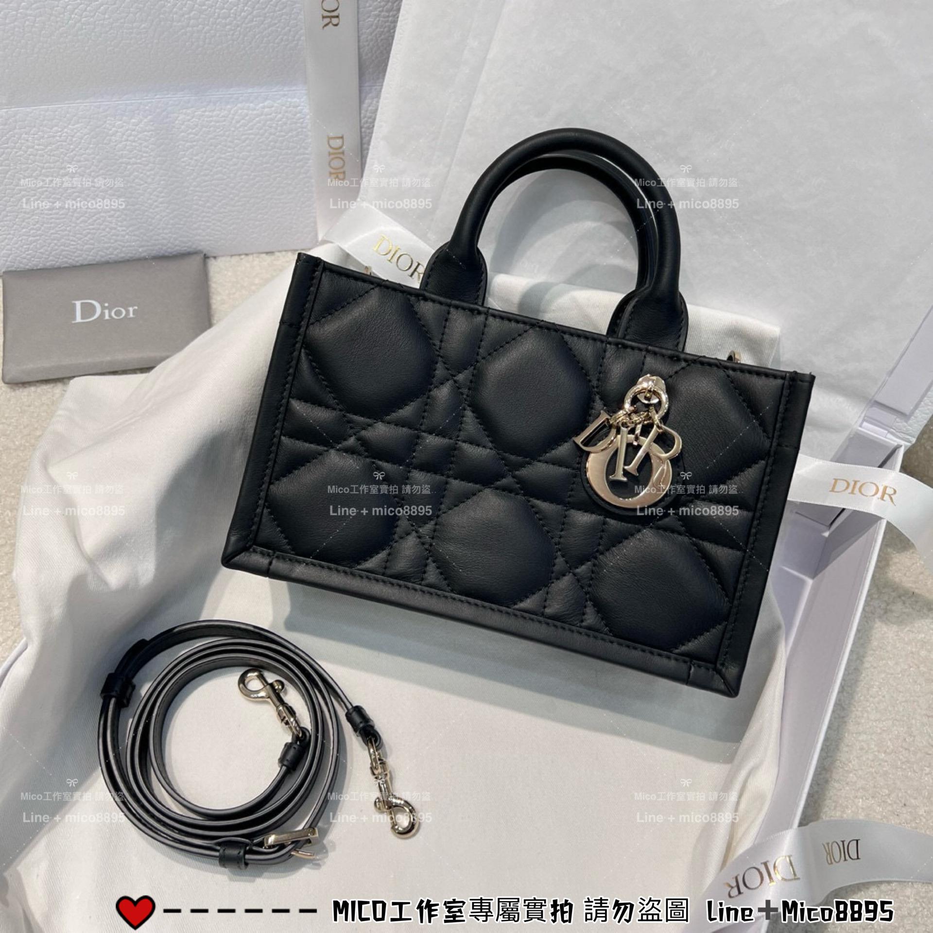 DIOR 全牛皮革/全鋼五金 Book Tote 迷你斜挎包 21cm