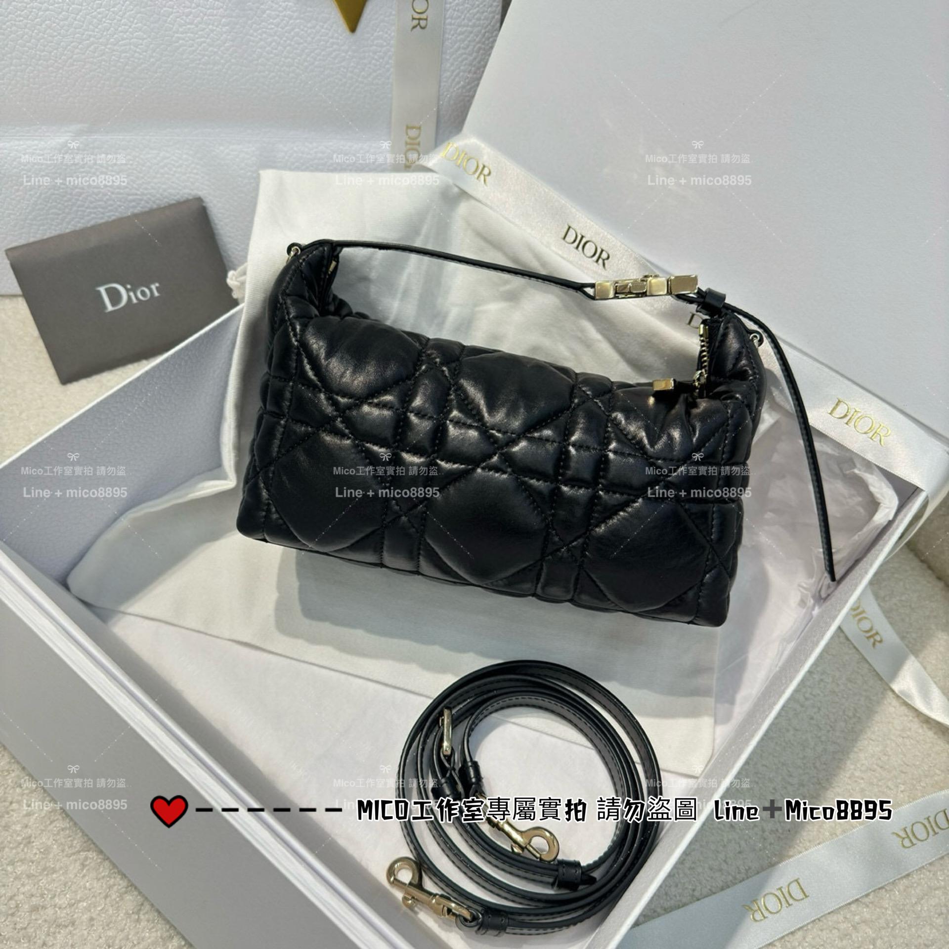 DIOR 牛皮藤格紋 啞光質地 Travel Nomad 飯盒包/手提肩背包 22cm