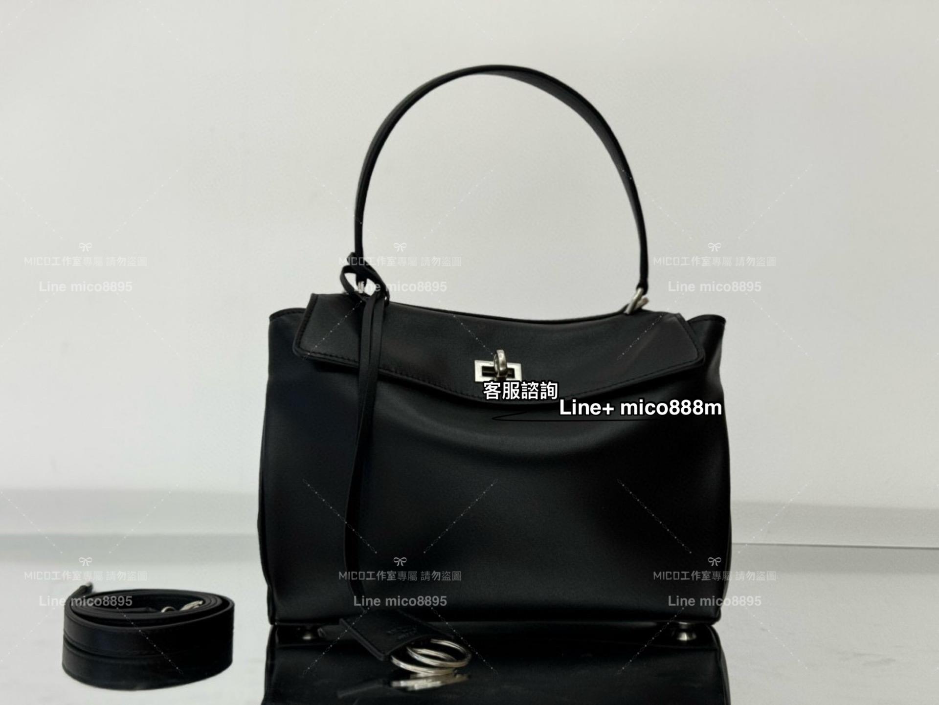 Balenciaga 巴黎世家 簡約百搭款 黑色/銀釦/真皮 RODEO Bag