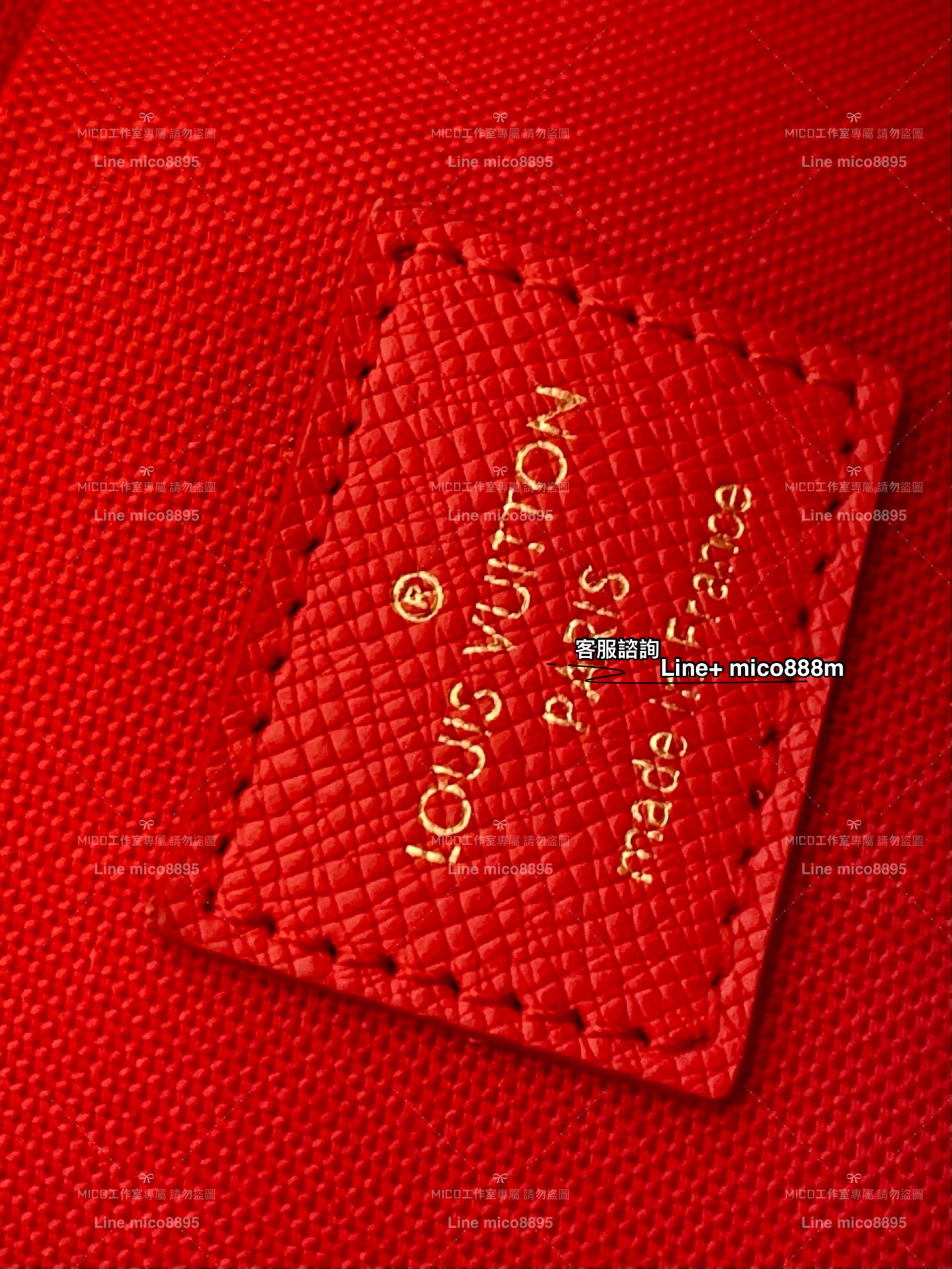 LV N63032 咖格 Felicie Pochette - 可拆式金色鏈帶信封包/錢包 woc