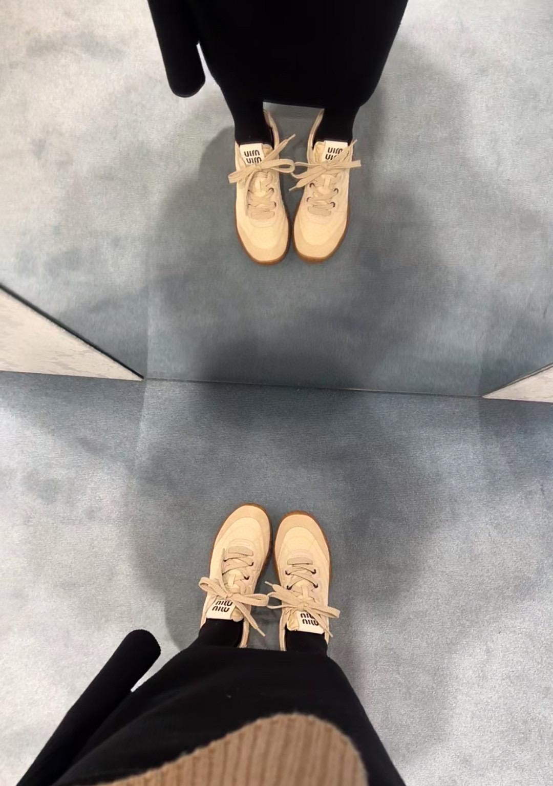 MiuMiu | 25ss新品 Tyre系列休閒鞋 小白鞋 35-40