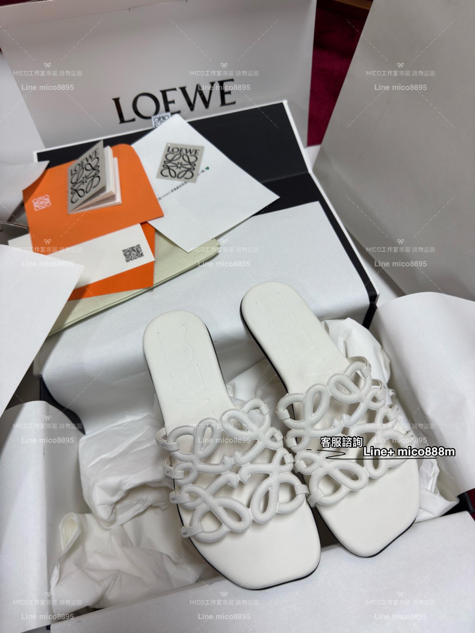 loewe 羅意威 25ss夏日限定手工定制鏤空拖鞋 35-41 三個色