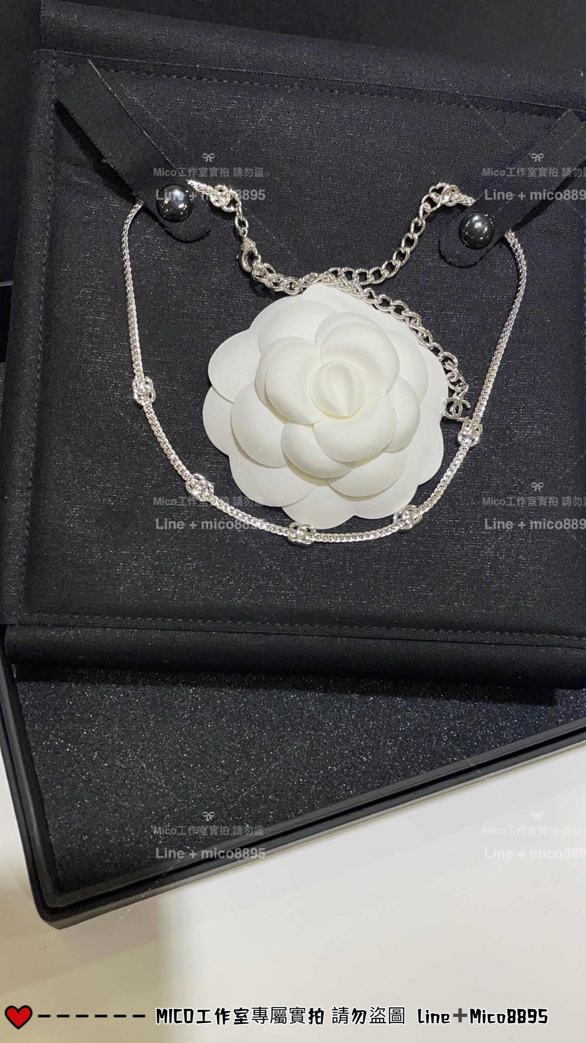 CHANEL | 24B 五花雙C銀色、淡金色蛇骨鏈/項鍊choker