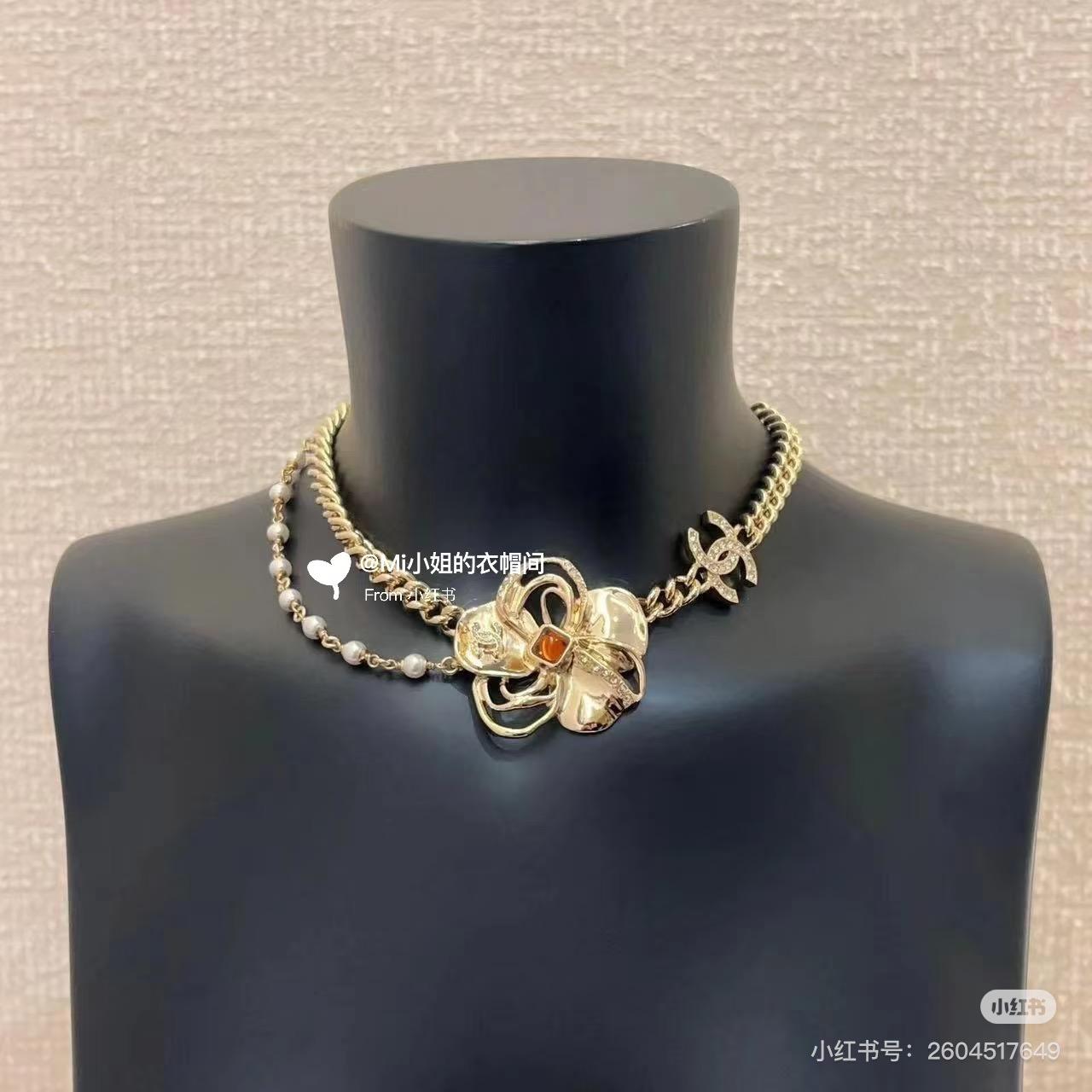 CHANEL | 24s 大女主款式 山茶花雙層項鍊