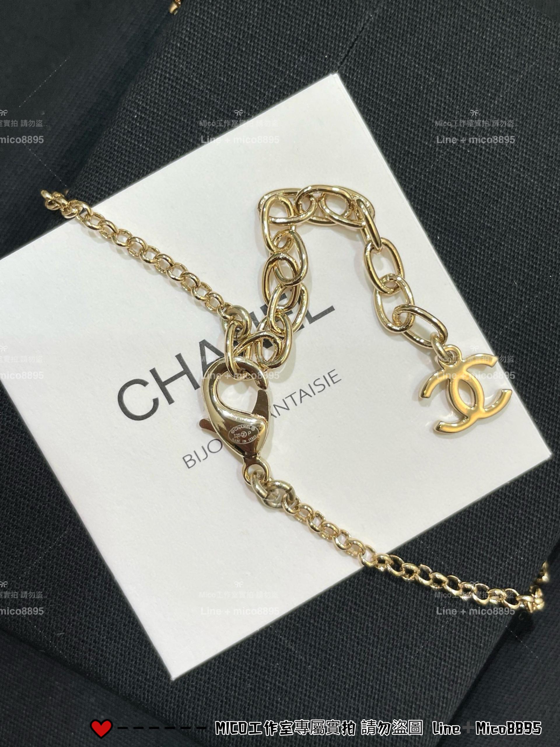 CHANEL | 童趣風格 珍珠鏈小鹿雙C水鑽項鍊