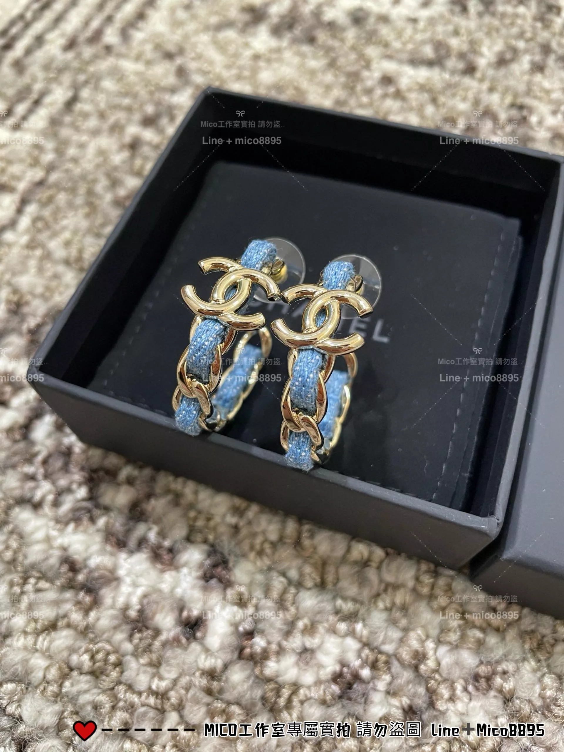 CHANEL | 牛仔單品 圈穿耳環 大耳環 夏日必備單品