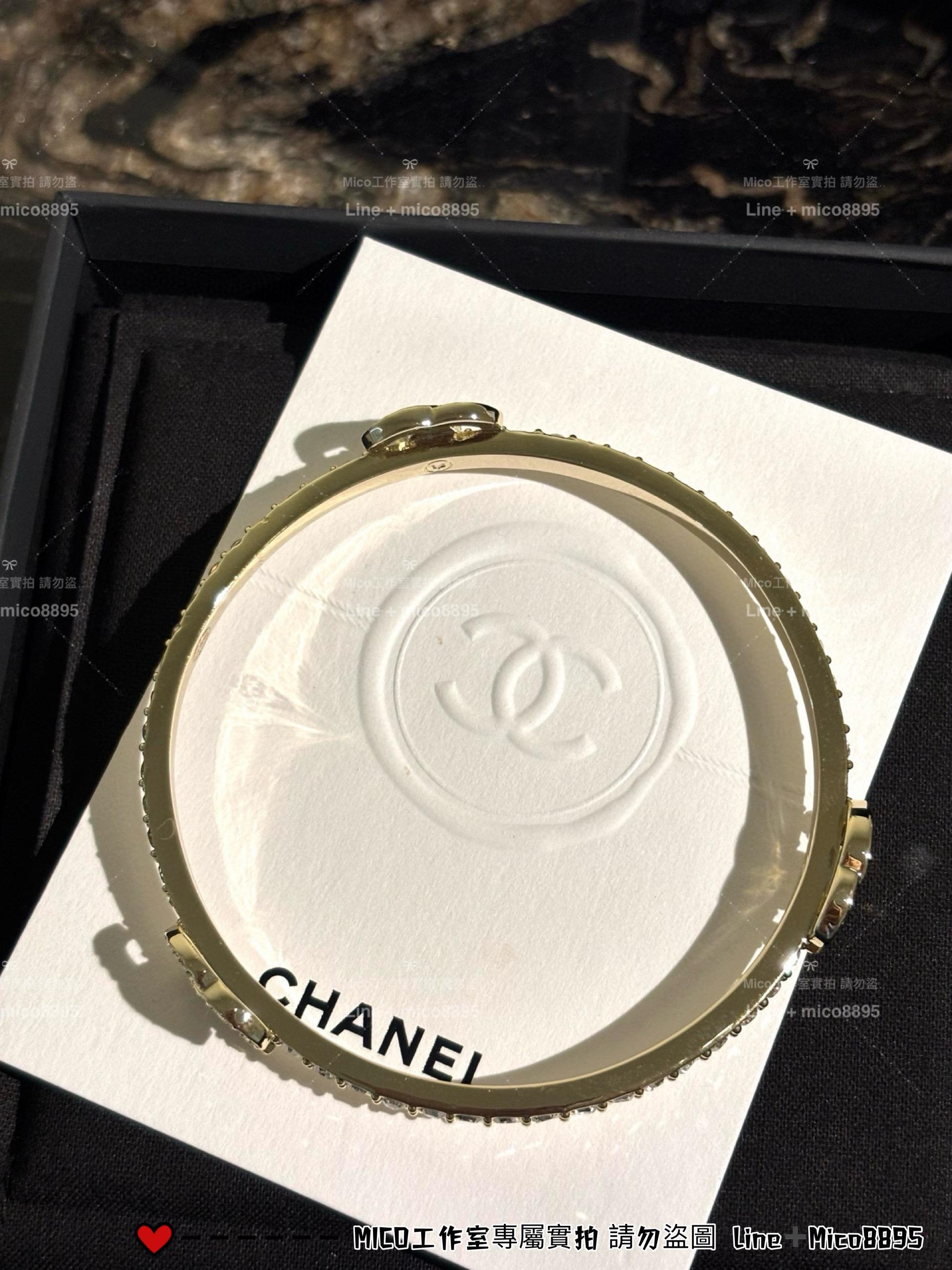 CHANEL | 三件/ 滿鑽雙C菱格紋三件套手鐲套裝