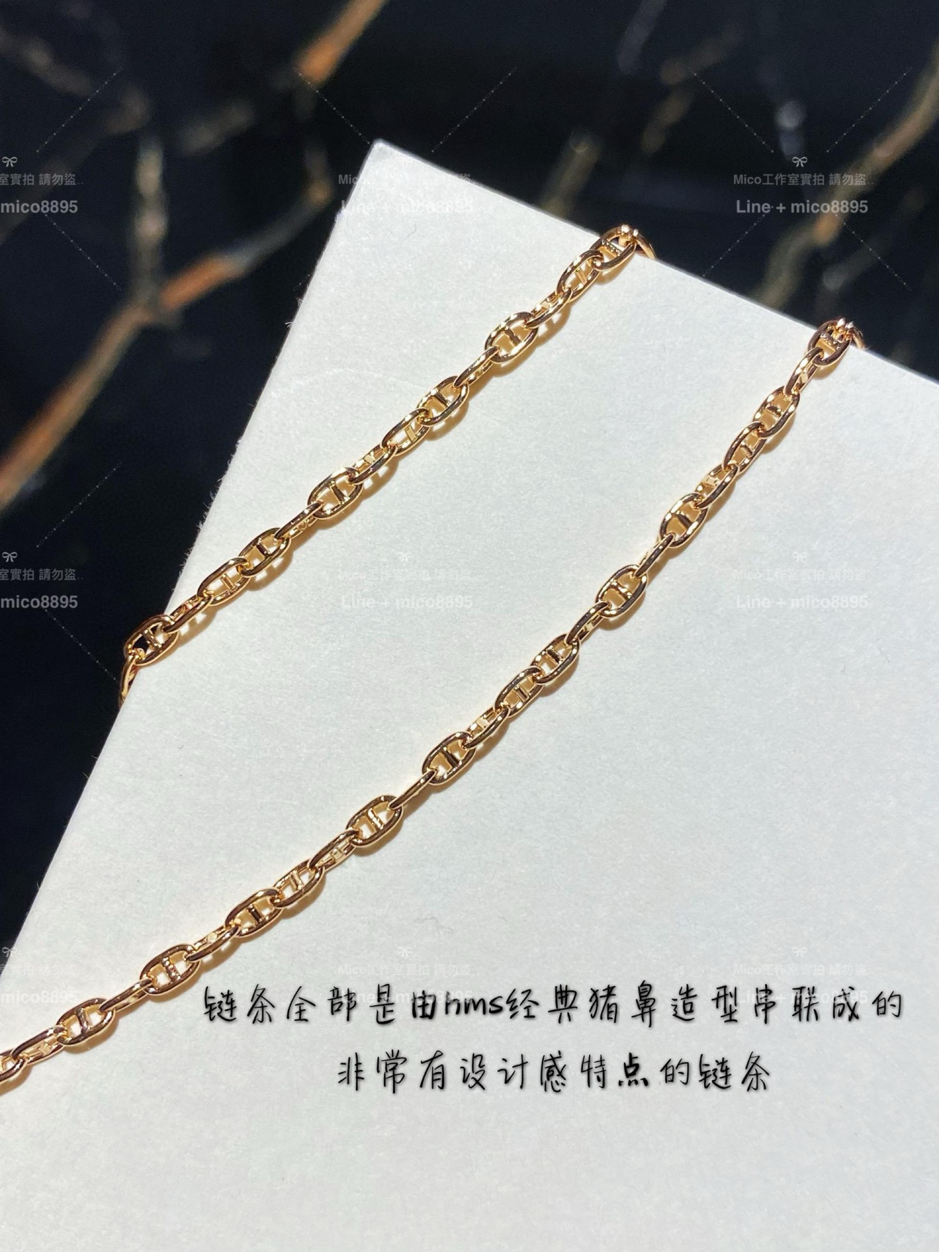 HERMES 愛馬仕 小豬鼻圈圈項鍊/手鍊