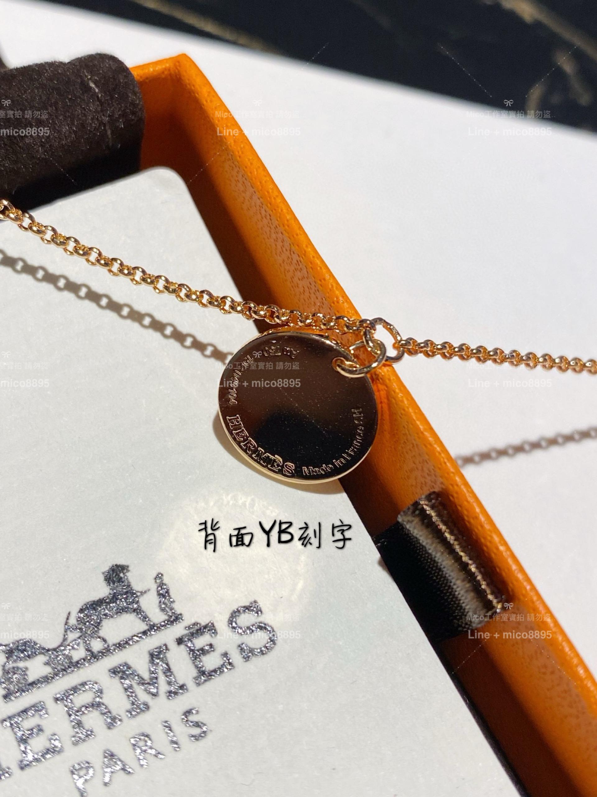 HERMES 愛馬仕 玫瑰金/銀色 兩色 古金幣造型手鍊