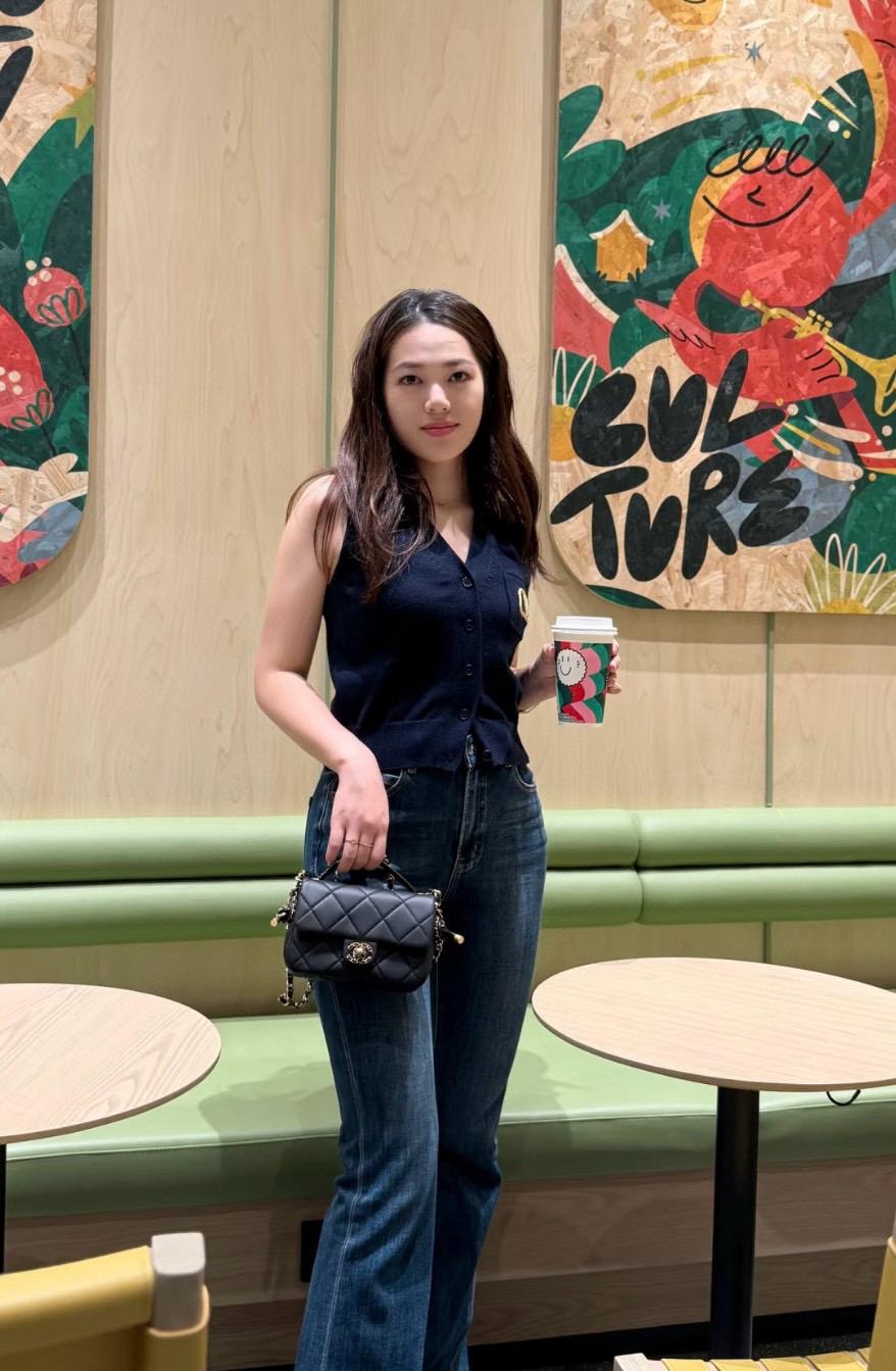 CHANEL | 小香 25c 黑色小羊皮打結鏈條包 19元素 18cm