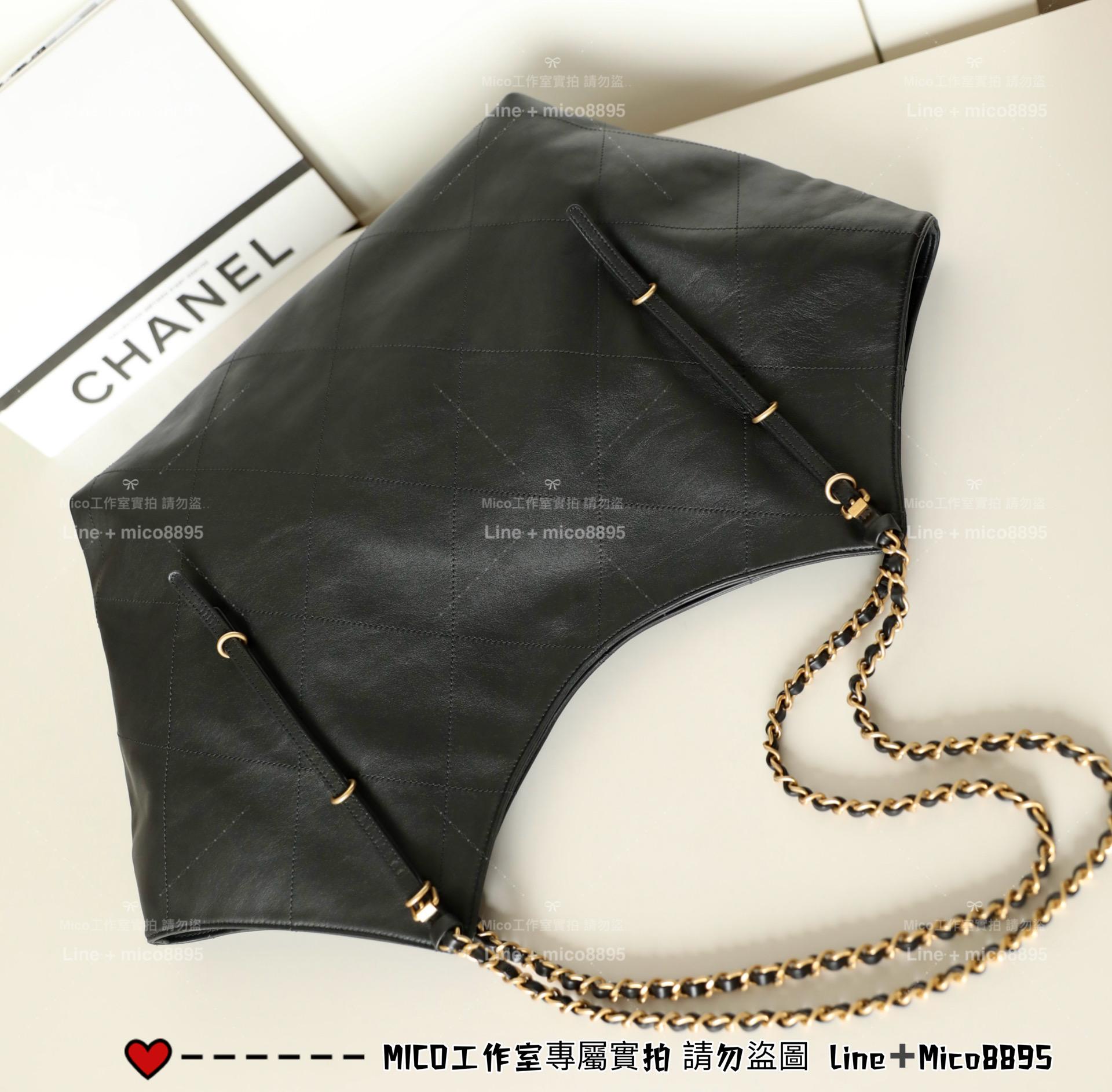 CHANEL | 小香 25S GD同款Maxi購物包大號♥黑色 尺寸：𝟥𝟨*𝟧𝟫*𝟣𝟥 𝖼𝗆