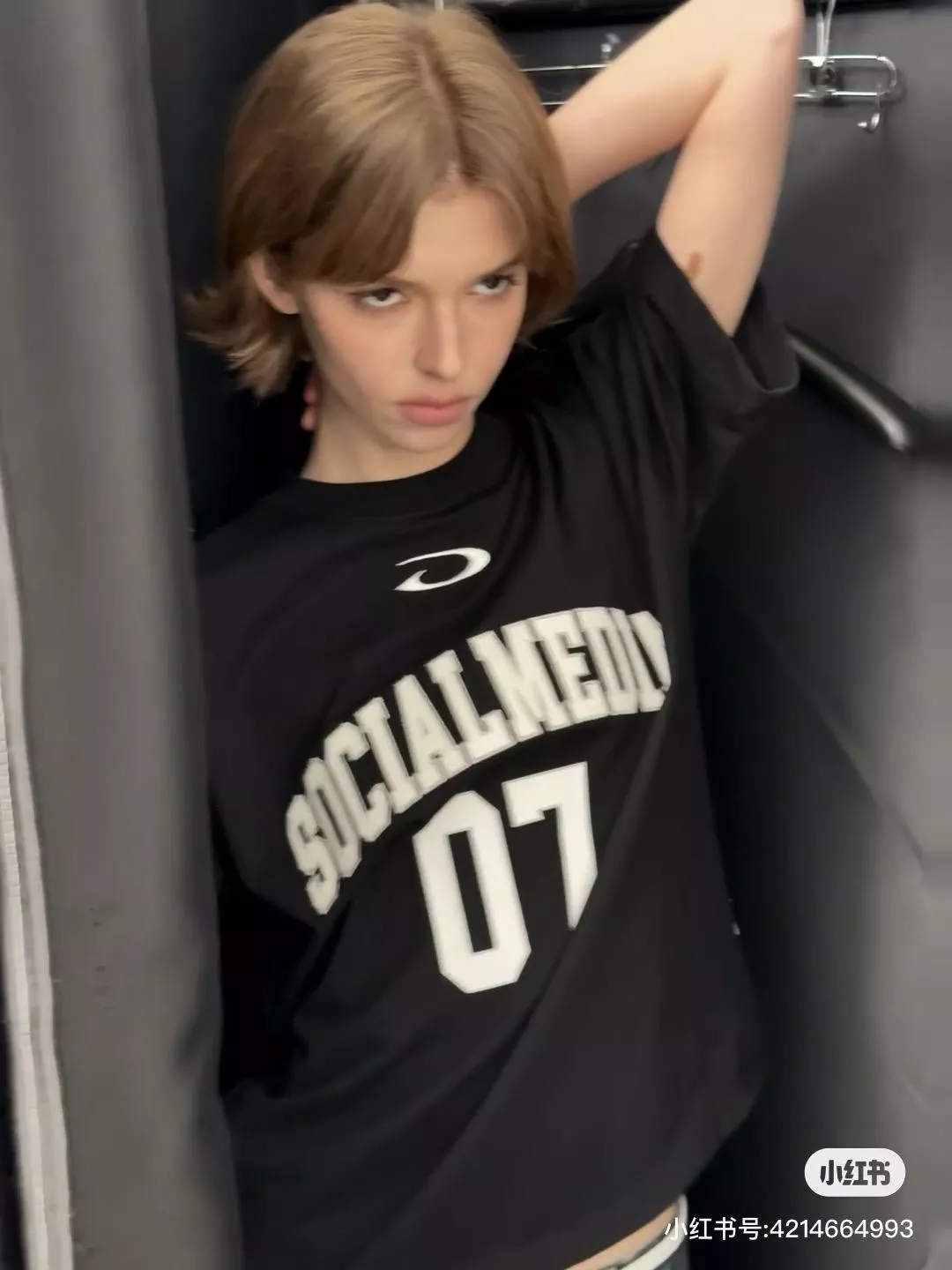 BALENCIAGA 黑色 籃球系列運動球服01號刺繡字母短袖T恤