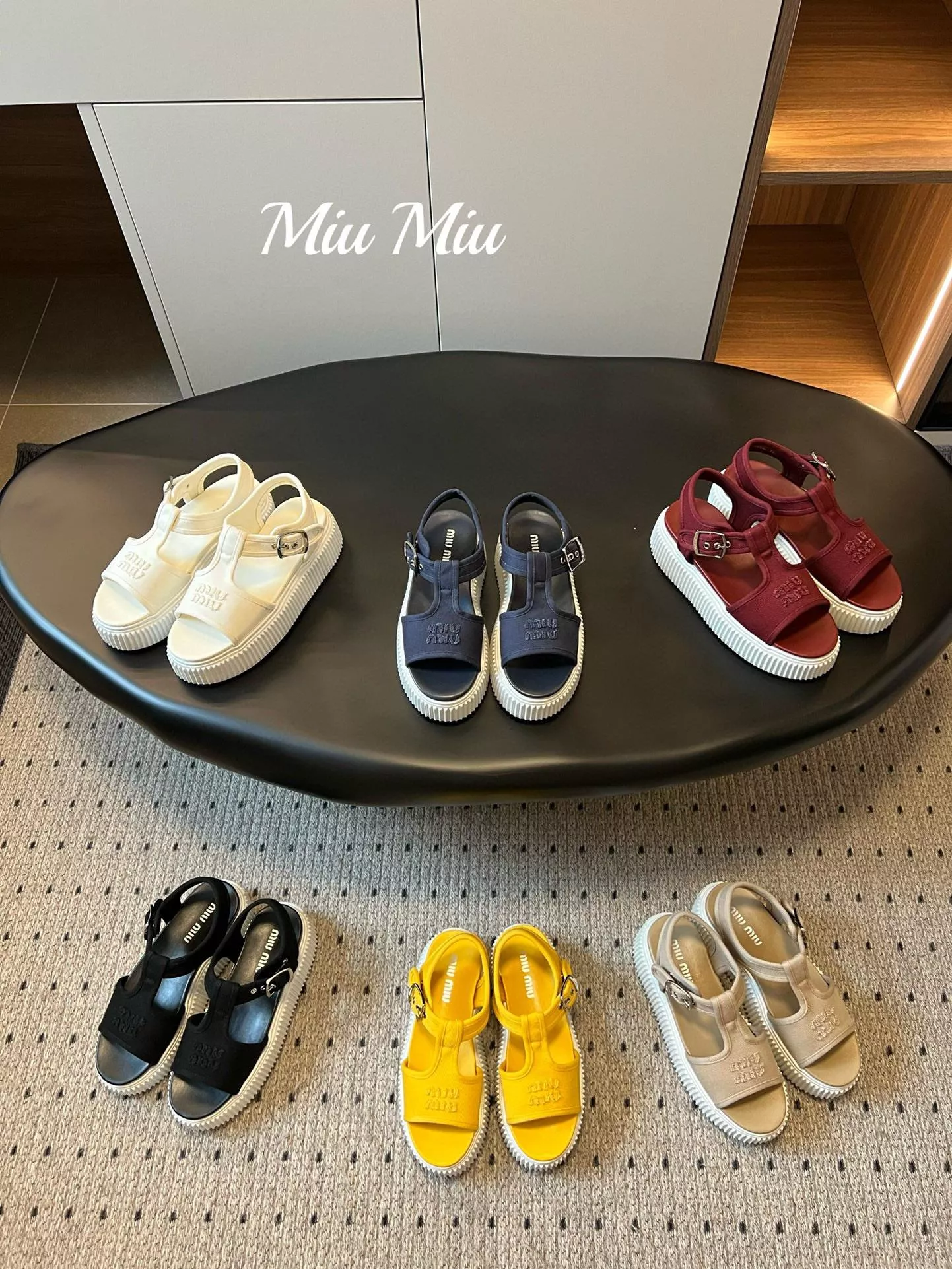 Miumiu 25s 松糕厚底休閒小白鞋 帆布鞋 涼鞋 35-40 底厚4.5cm