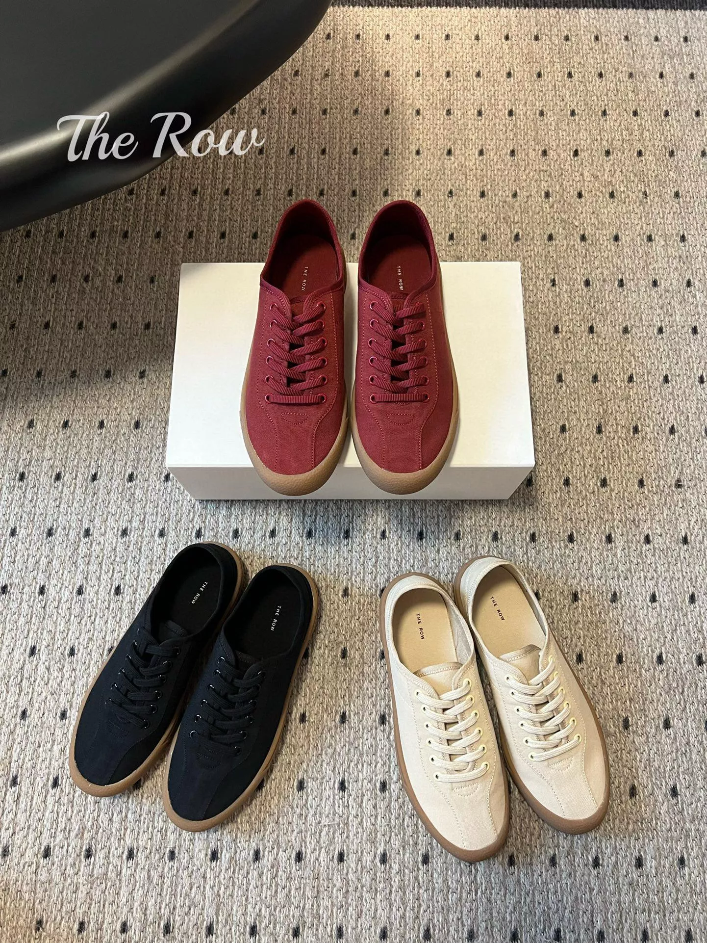The Row 極簡系 25ss 牛筋厚底帆布鞋 35-40