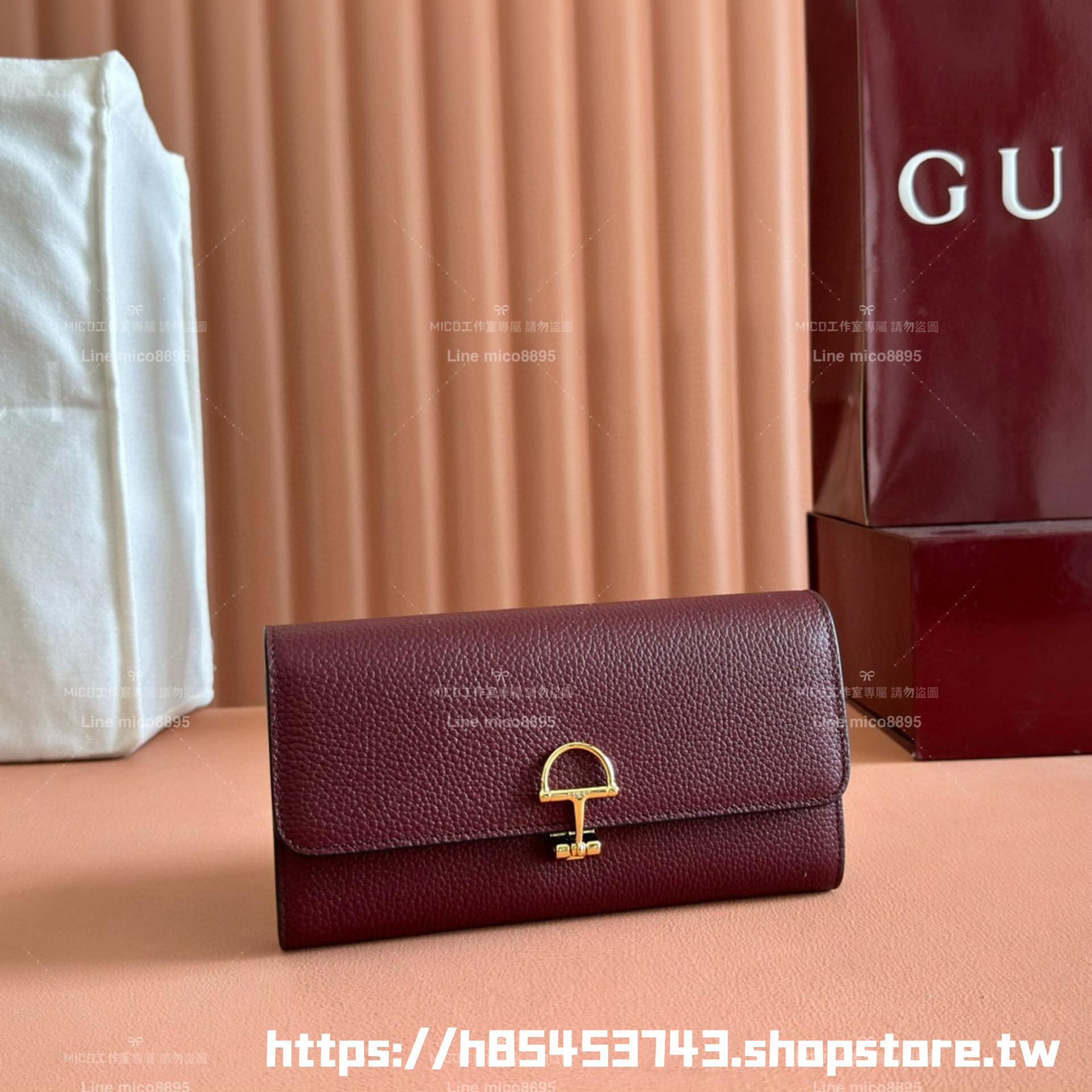 GUCCI 粒面牛皮 SOFTBIT系列長款錢包 長夾 19cm