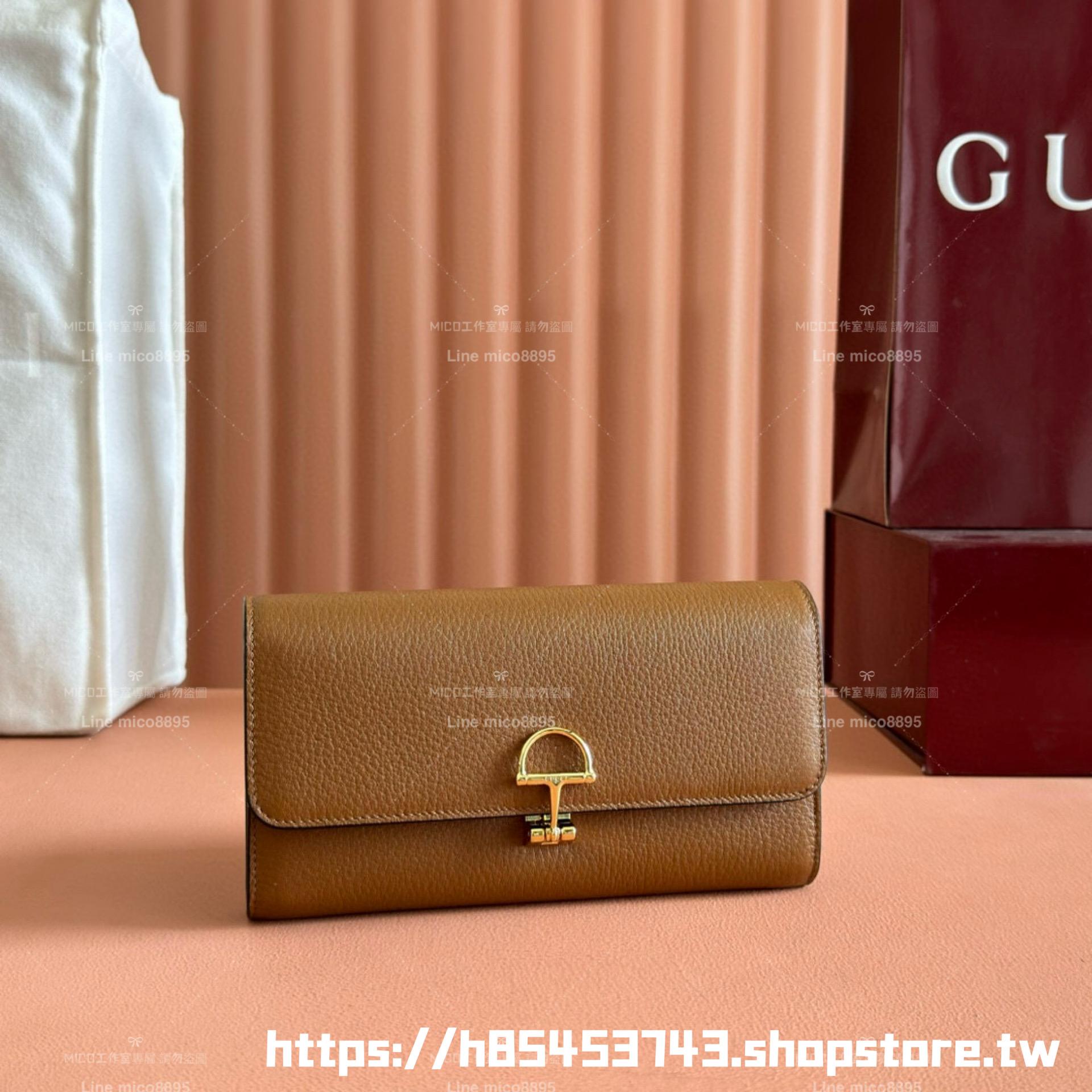 GUCCI 粒面牛皮 SOFTBIT系列長款錢包 長夾 19cm