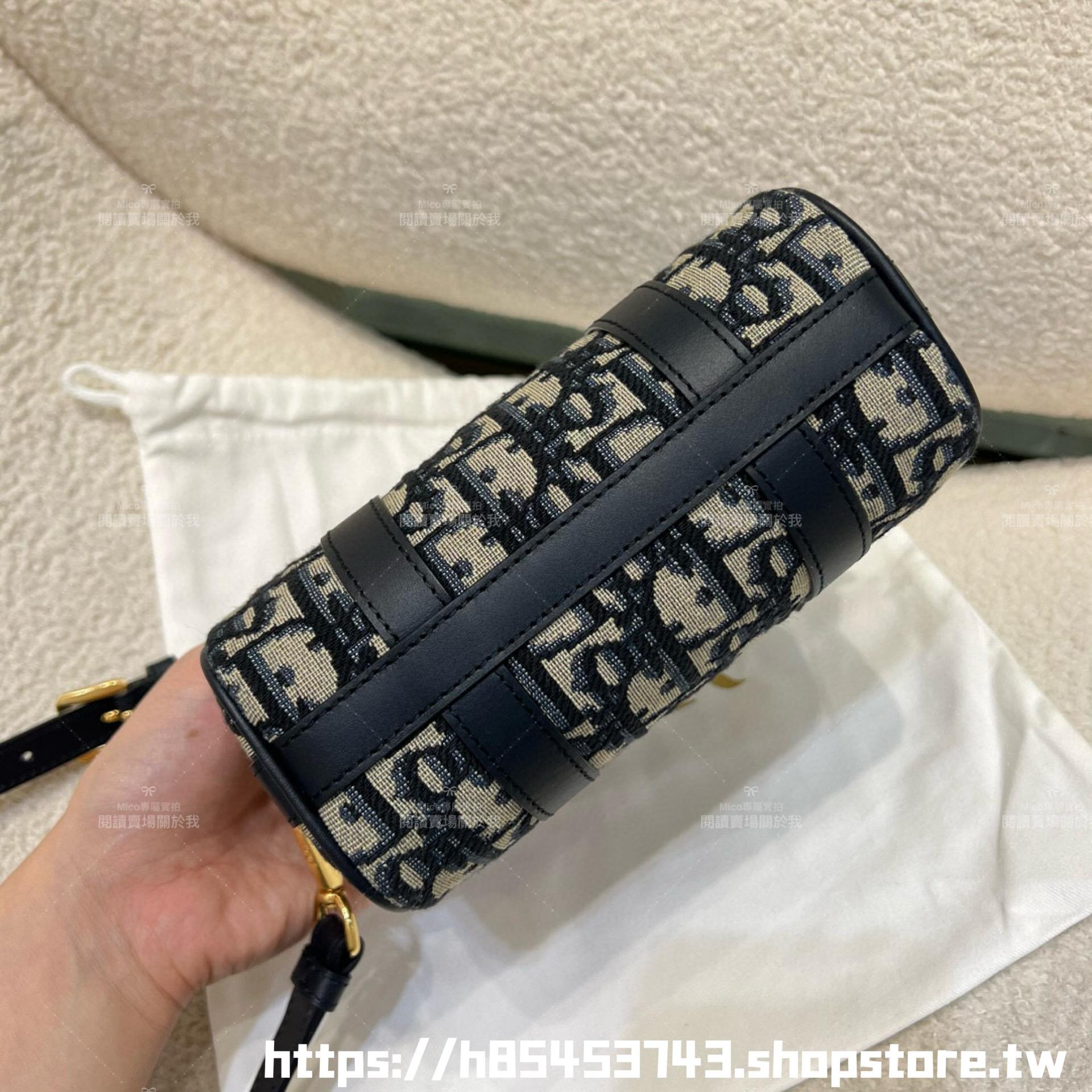DIOR 經典老花款 波士頓包 Groove  枕頭包 16cm