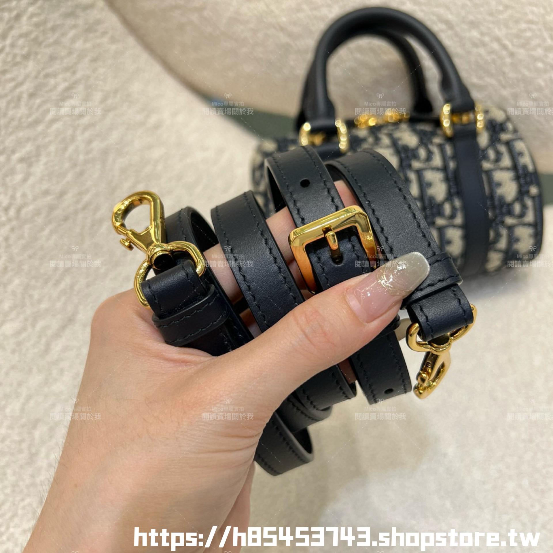 DIOR 經典老花款 波士頓包 Groove  枕頭包 16cm