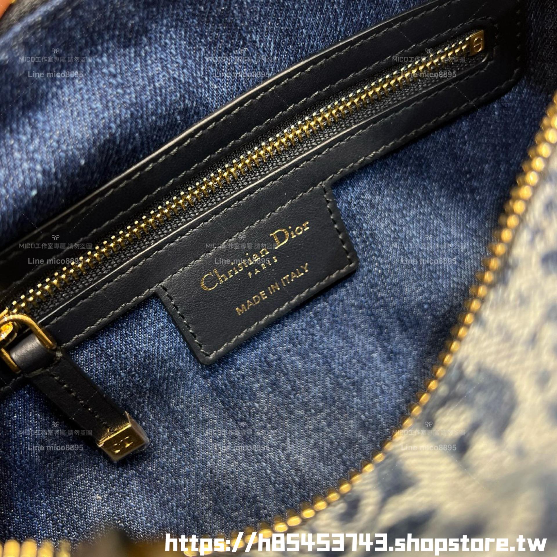 DIOR 牛仔老花漸變波士頓包 Groove20 枕頭包 20cm