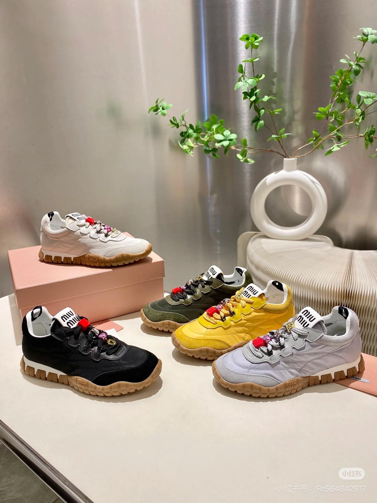 Miumiu x Lulu 聯名款 Tyre系列 復古休閒運動鞋 35-40