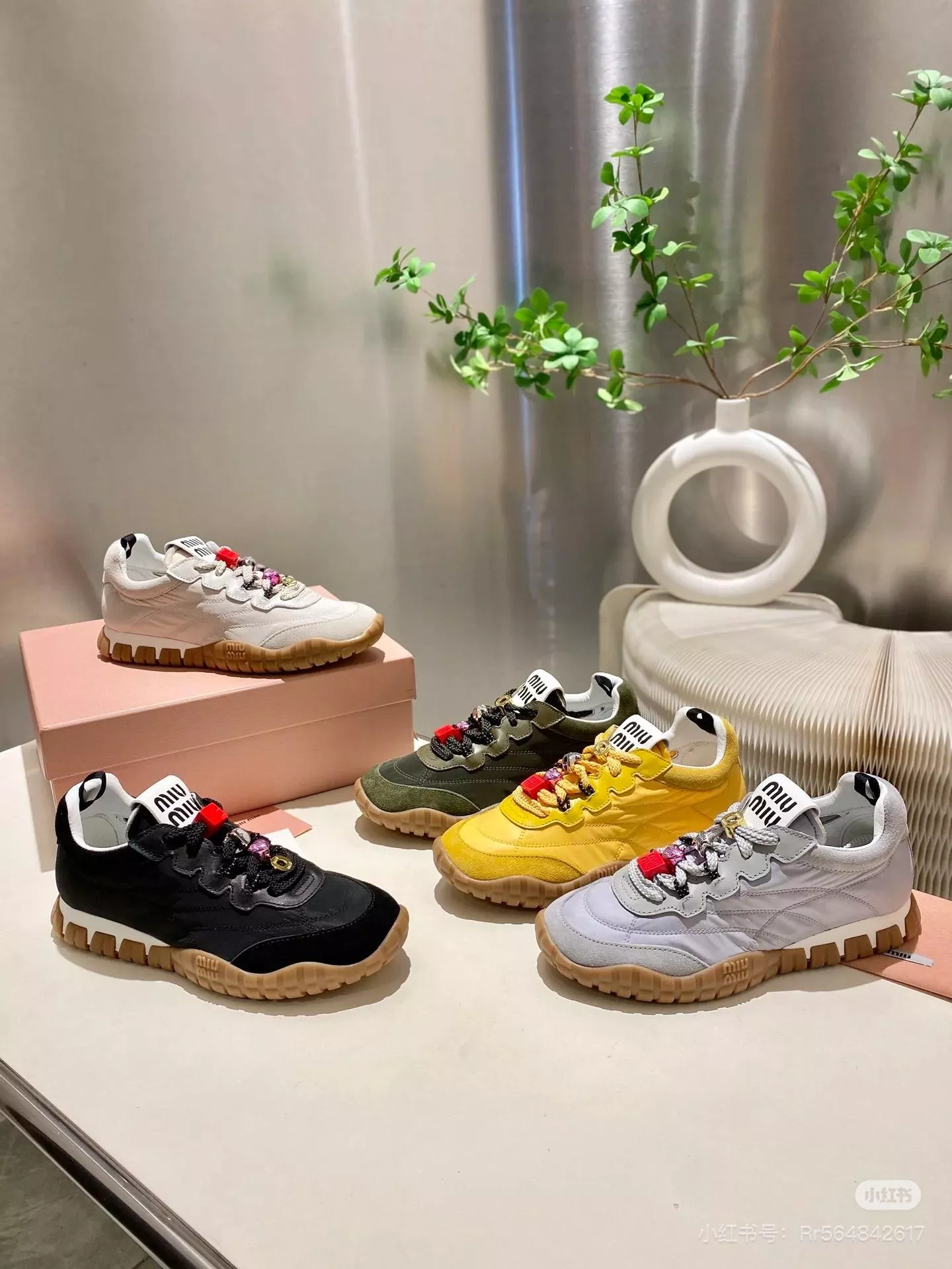 Miumiu x Lulu 聯名款 Tyre系列 復古休閒運動鞋 35-40
