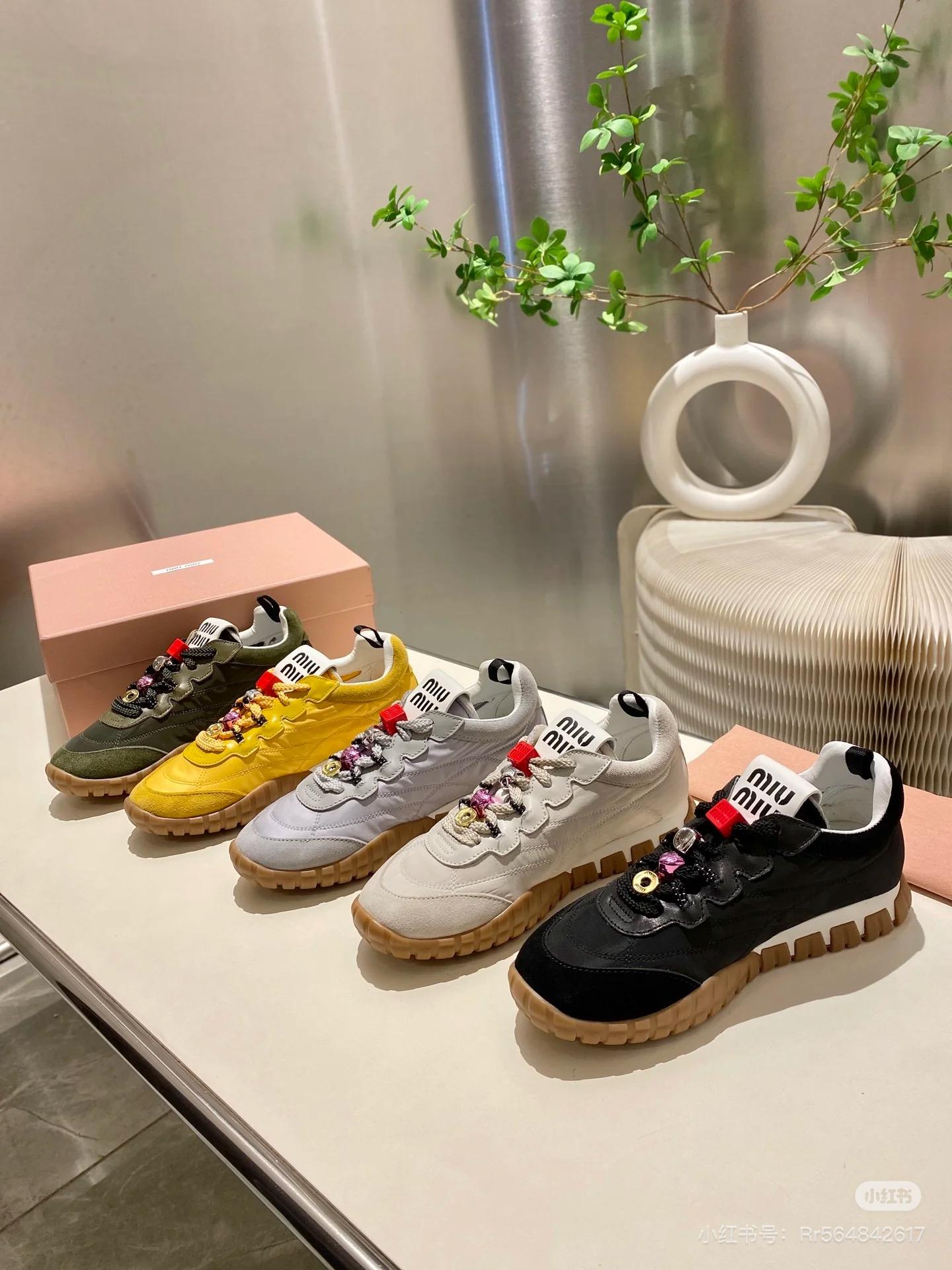 Miumiu x Lulu 聯名款 Tyre系列 復古休閒運動鞋 35-40