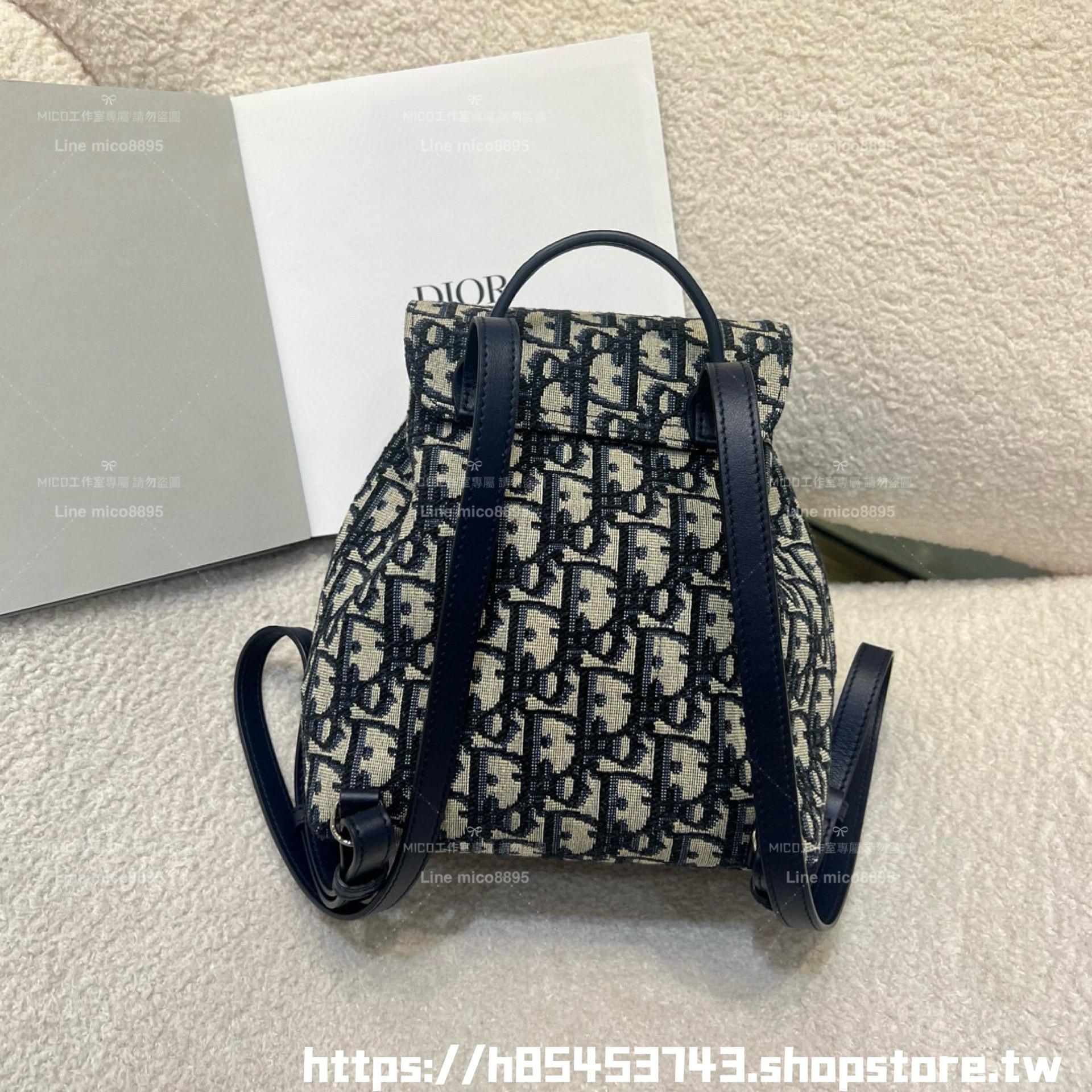 DIOR Baby Dior老花雙肩包/後背包/小書包 18cm