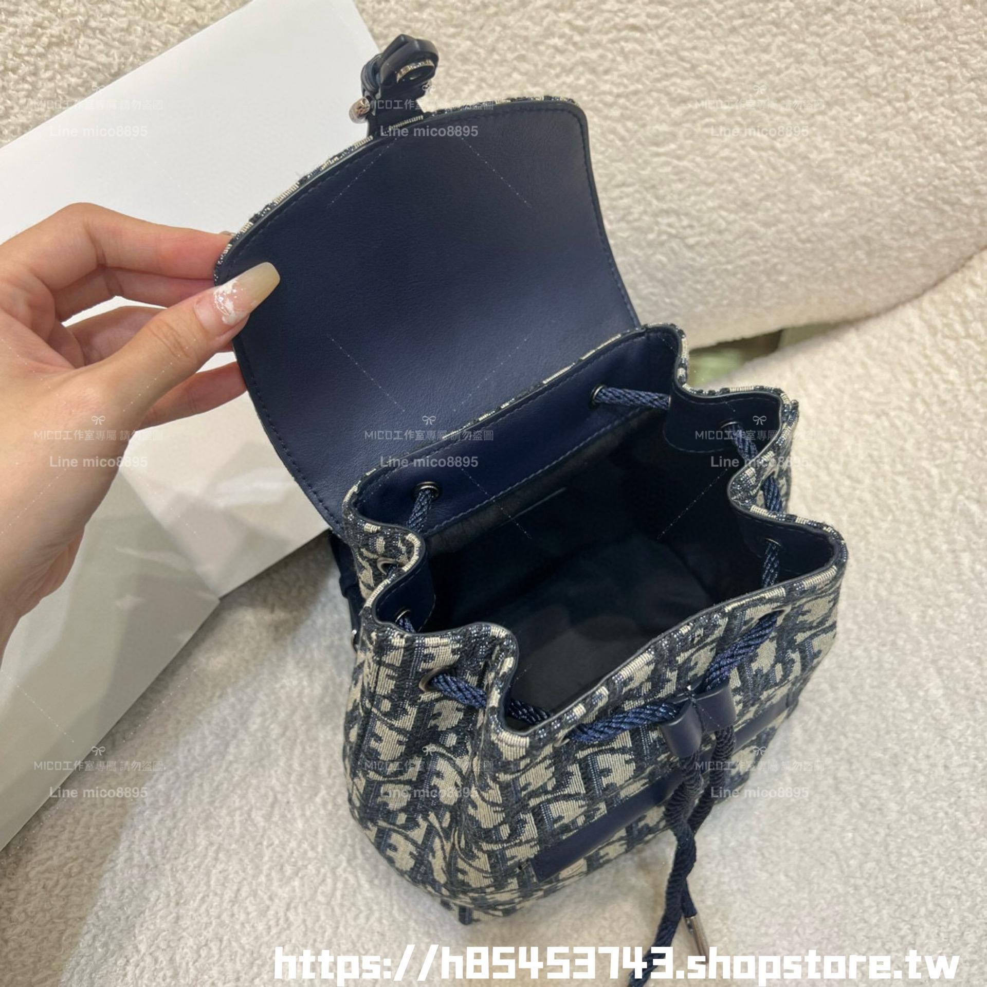 DIOR Baby Dior老花雙肩包/後背包/小書包 18cm