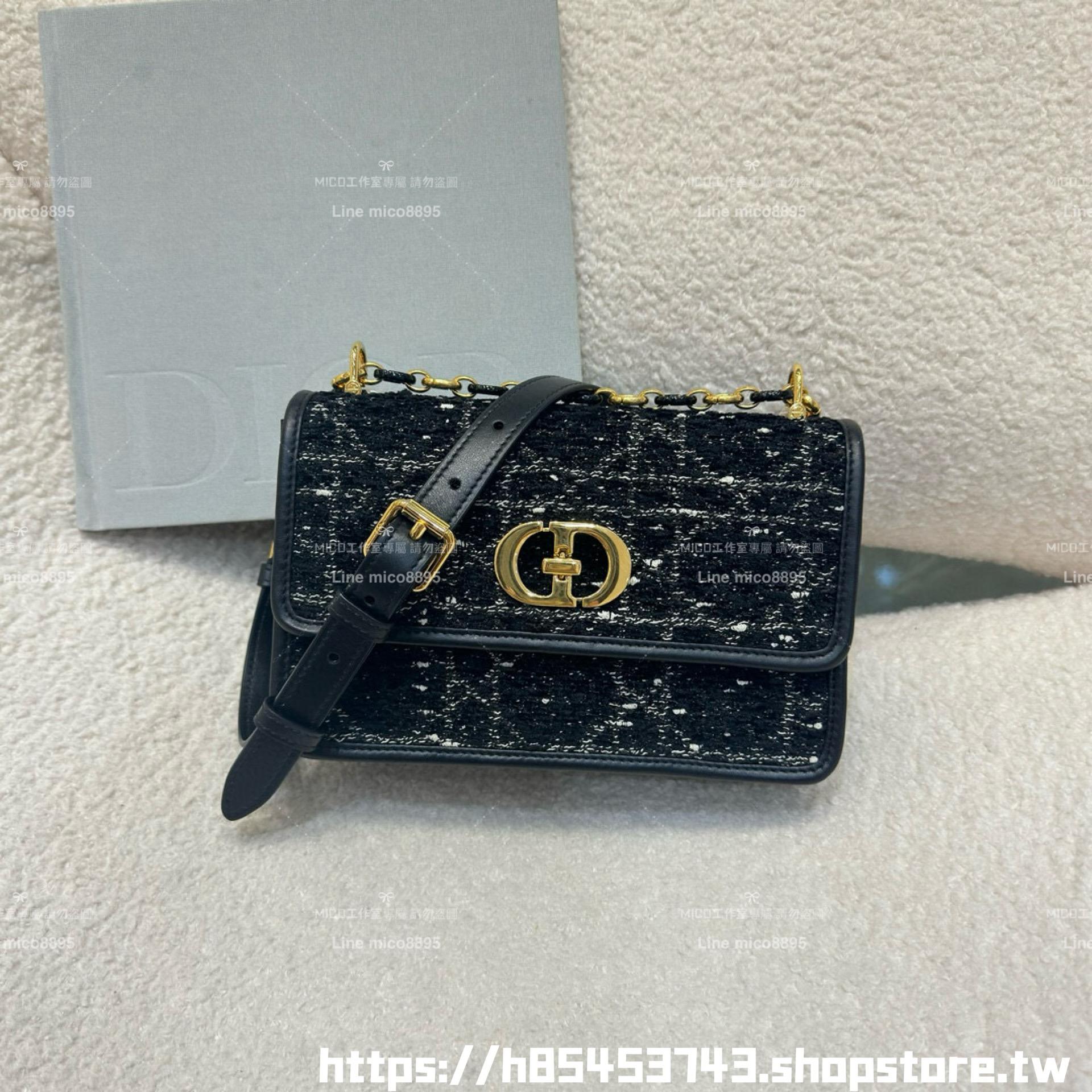 DIOR 小羊皮/真皮 米色 Miss Caro /肩背包 18cm
