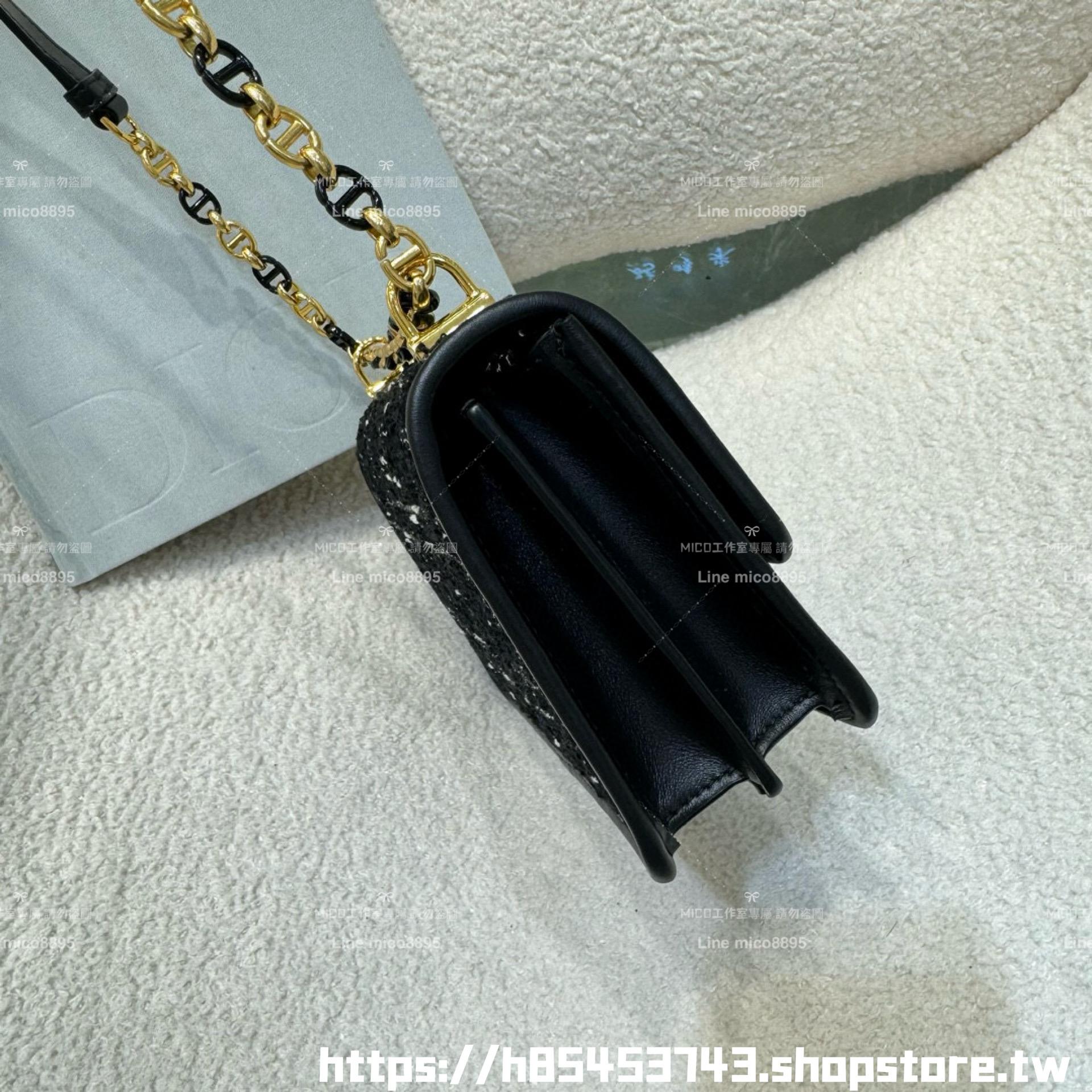 DIOR 小羊皮/真皮 米色 Miss Caro /肩背包 18cm