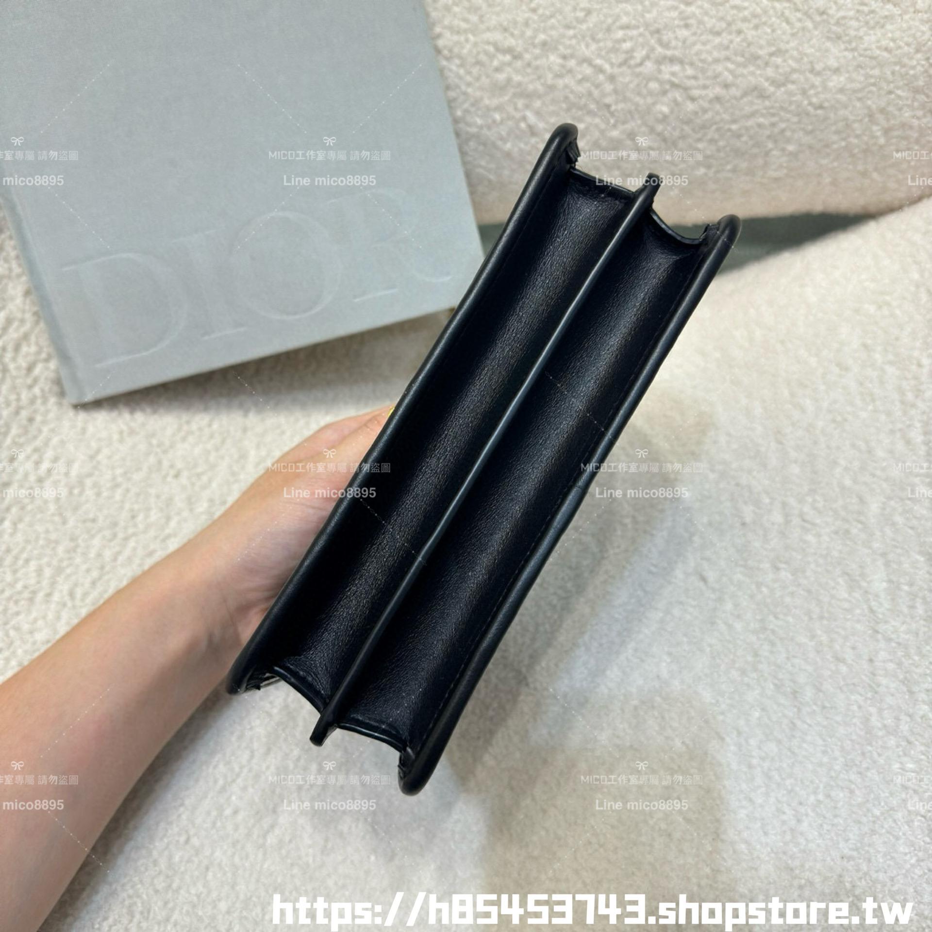 DIOR 小羊皮/真皮 米色 Miss Caro /肩背包 18cm
