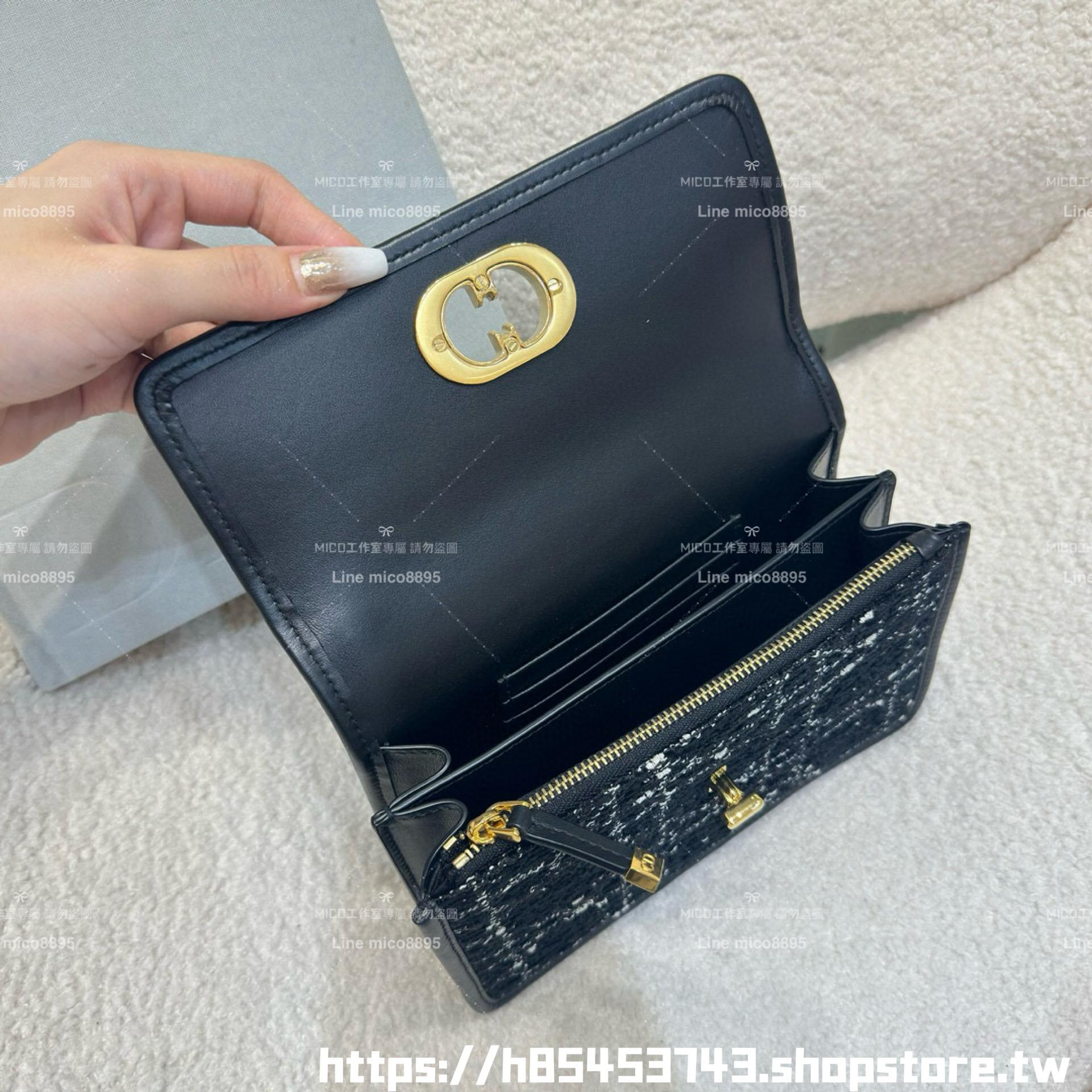 DIOR 小羊皮/真皮 米色 Miss Caro /肩背包 18cm