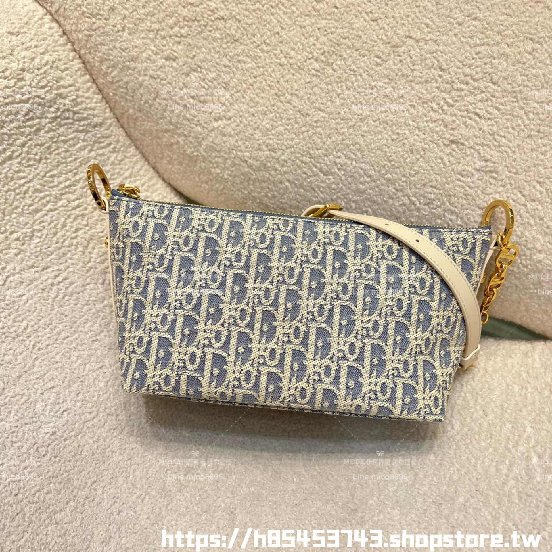 DIOR 季節限定色 酒椰草 Hobo鏈條手袋 腋下包/肩背包/飯盒包 28cm